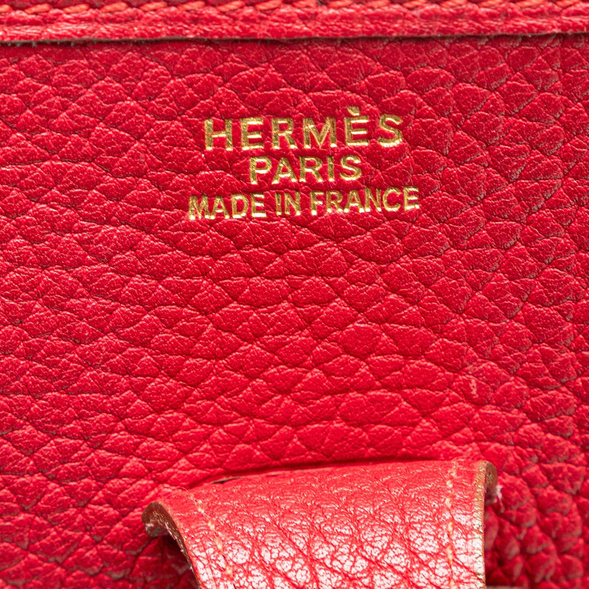 Hermes Hermès Taurillon Clemence Evelyne I GM Red Size ONE SIZE - 5 Thumbnail