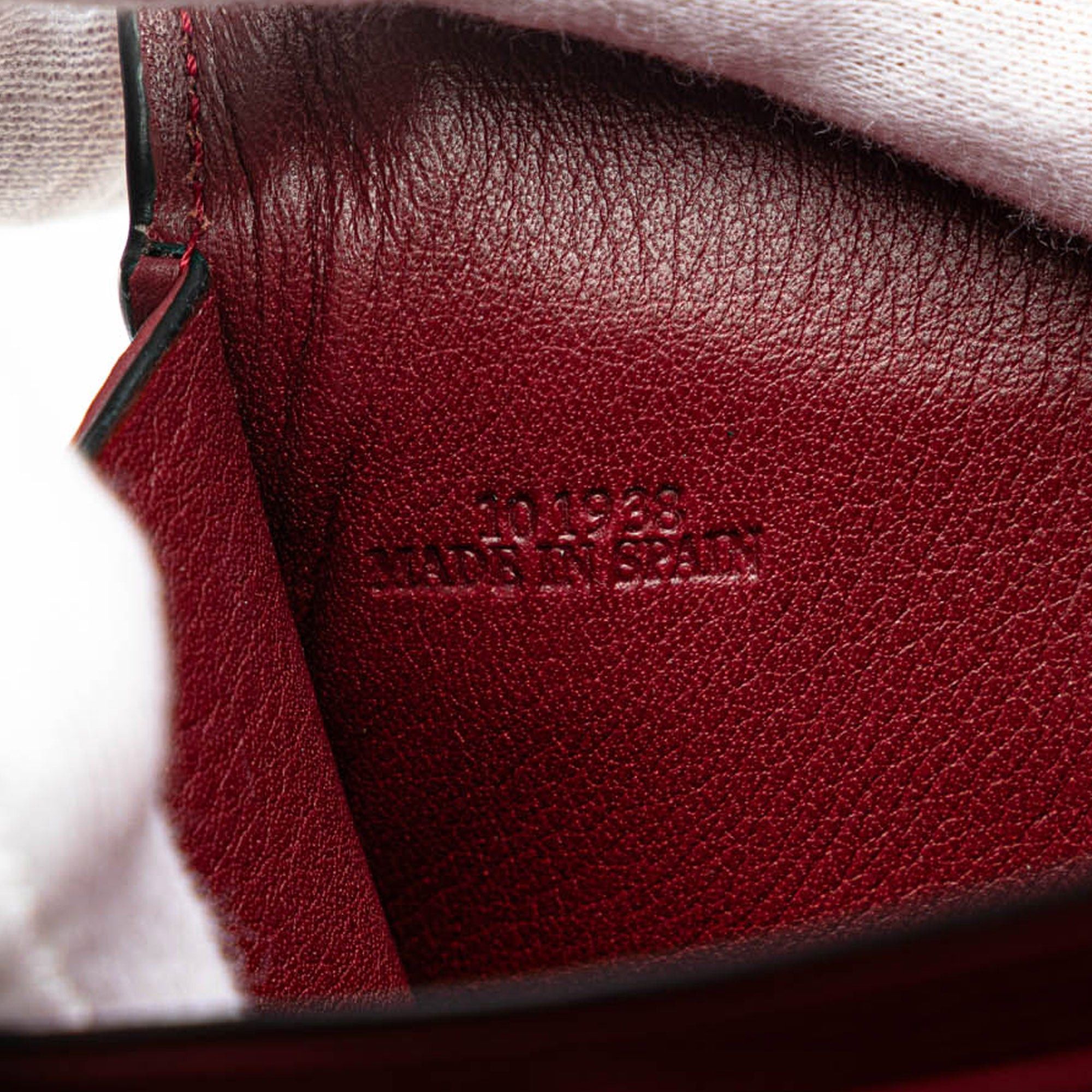 Loewe LOEWE Leather Puzzle Continental Wallet Red Size ONE SIZE - 7 Thumbnail