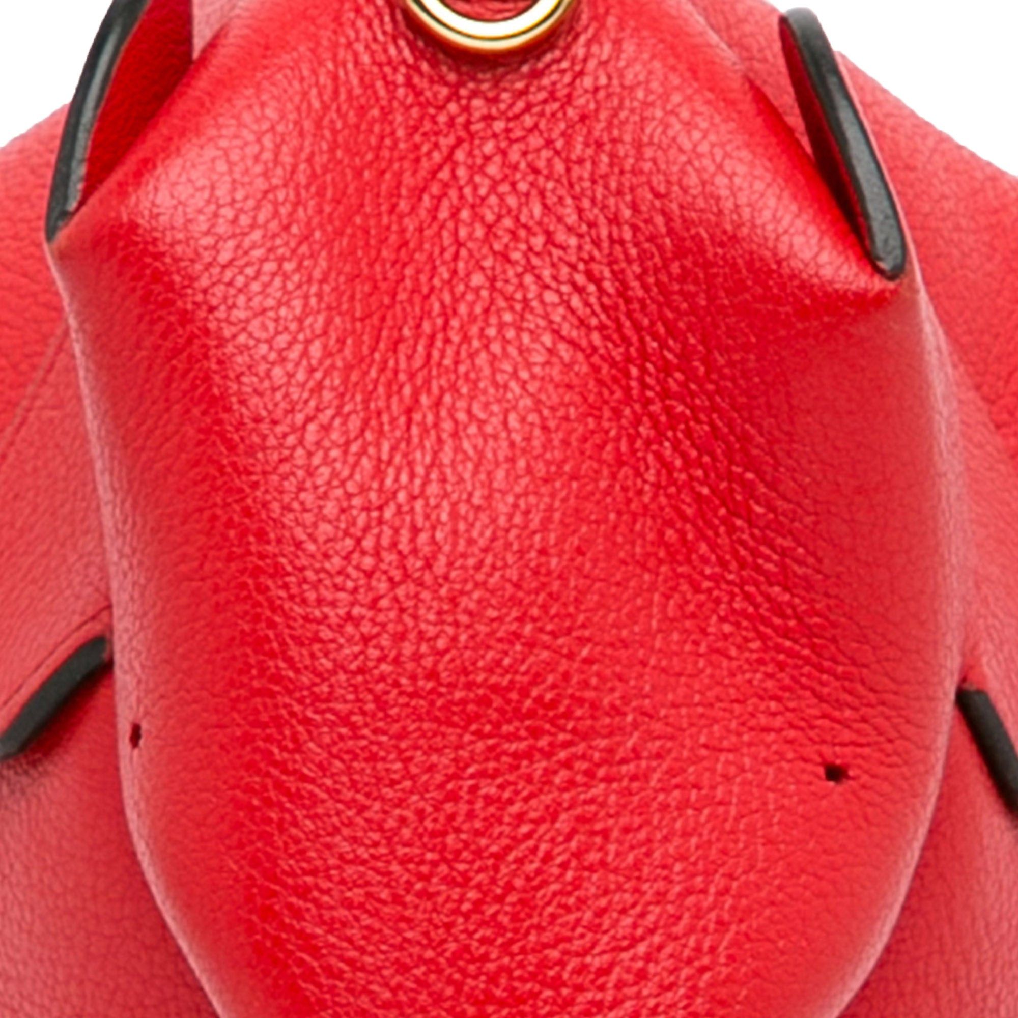 Loewe LOEWE Mini Leather Elephant Crossbody Red Size ONE SIZE - 10 Thumbnail