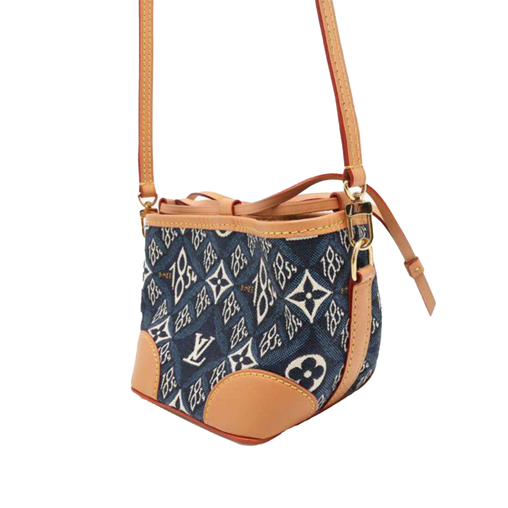 Louis Vuitton Louis Vuitton Monogram Jacquard Since 1854 Nano Noe Blue Size ONE SIZE - 2 Thumbnail