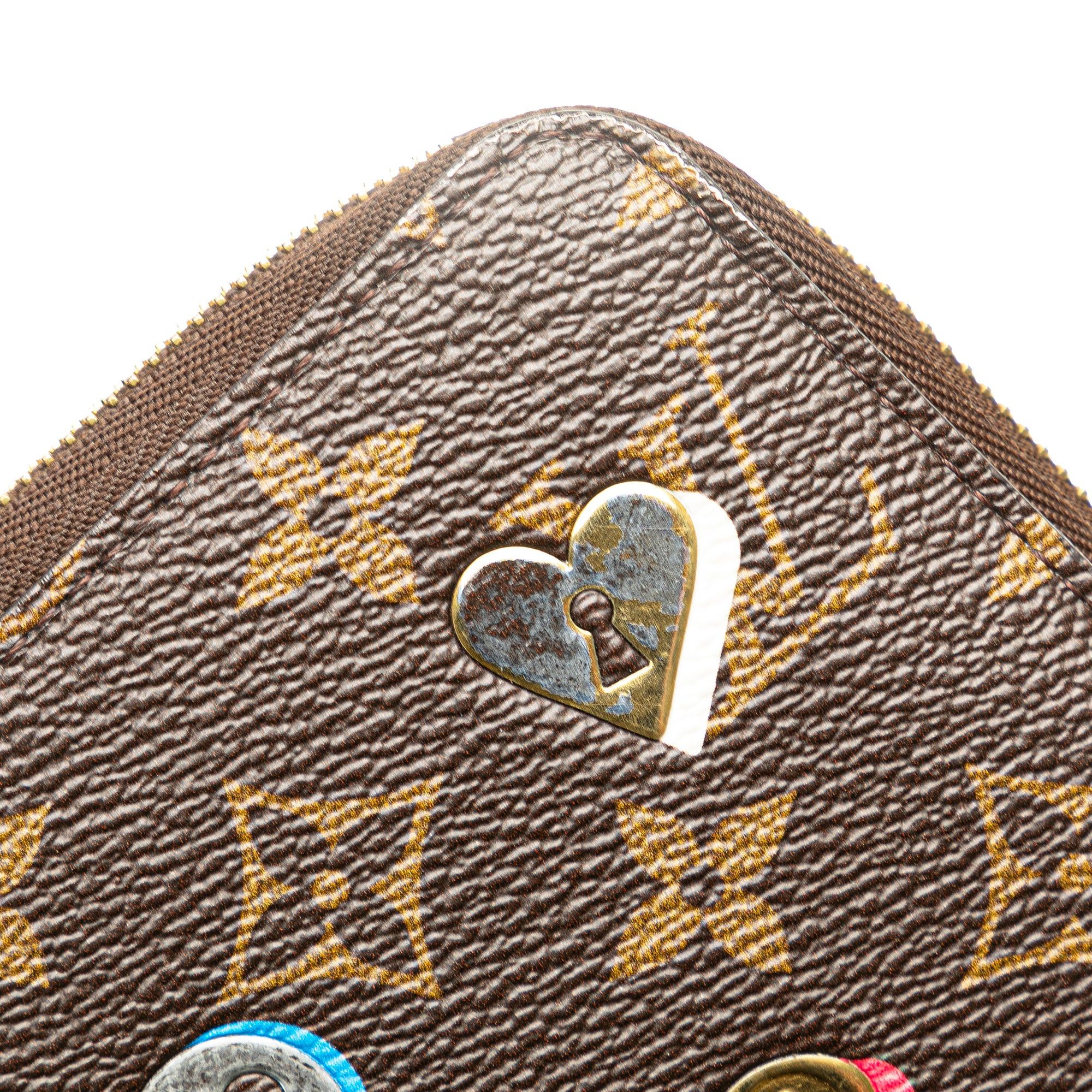 Louis Vuitton Louis Vuitton Monogram Love Lock Zippy Wallet Brown Size ONE SIZE - 8 Thumbnail