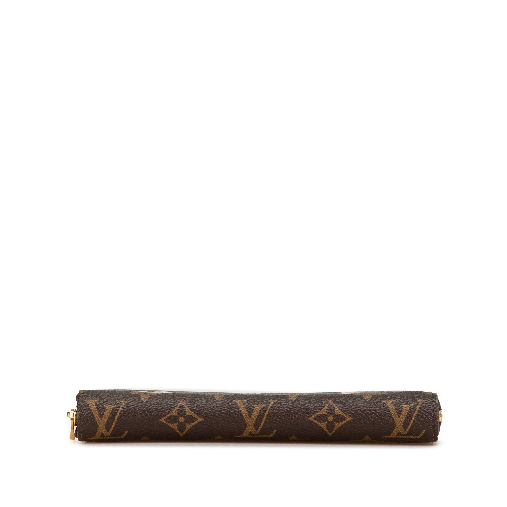 Louis Vuitton Louis Vuitton Monogram Love Lock Zippy Wallet Brown Size ONE SIZE - 3 Thumbnail