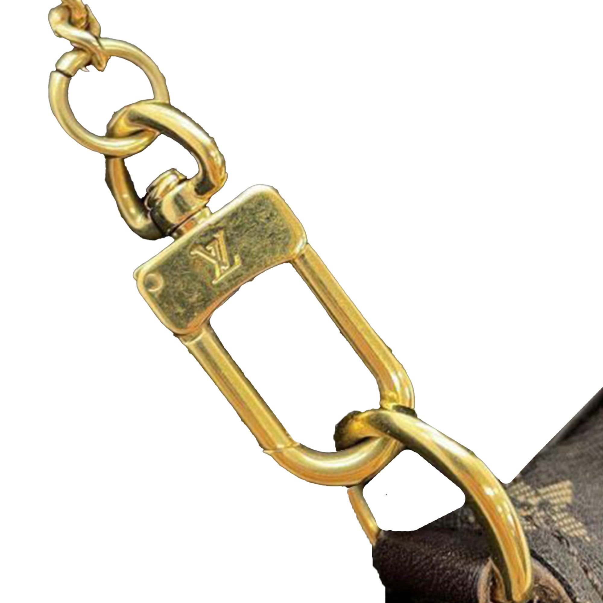 Louis Vuitton Louis Vuitton Monogram Mini Lin Mini Pochette Accessories Brown Size ONE SIZE - 10 Thumbnail