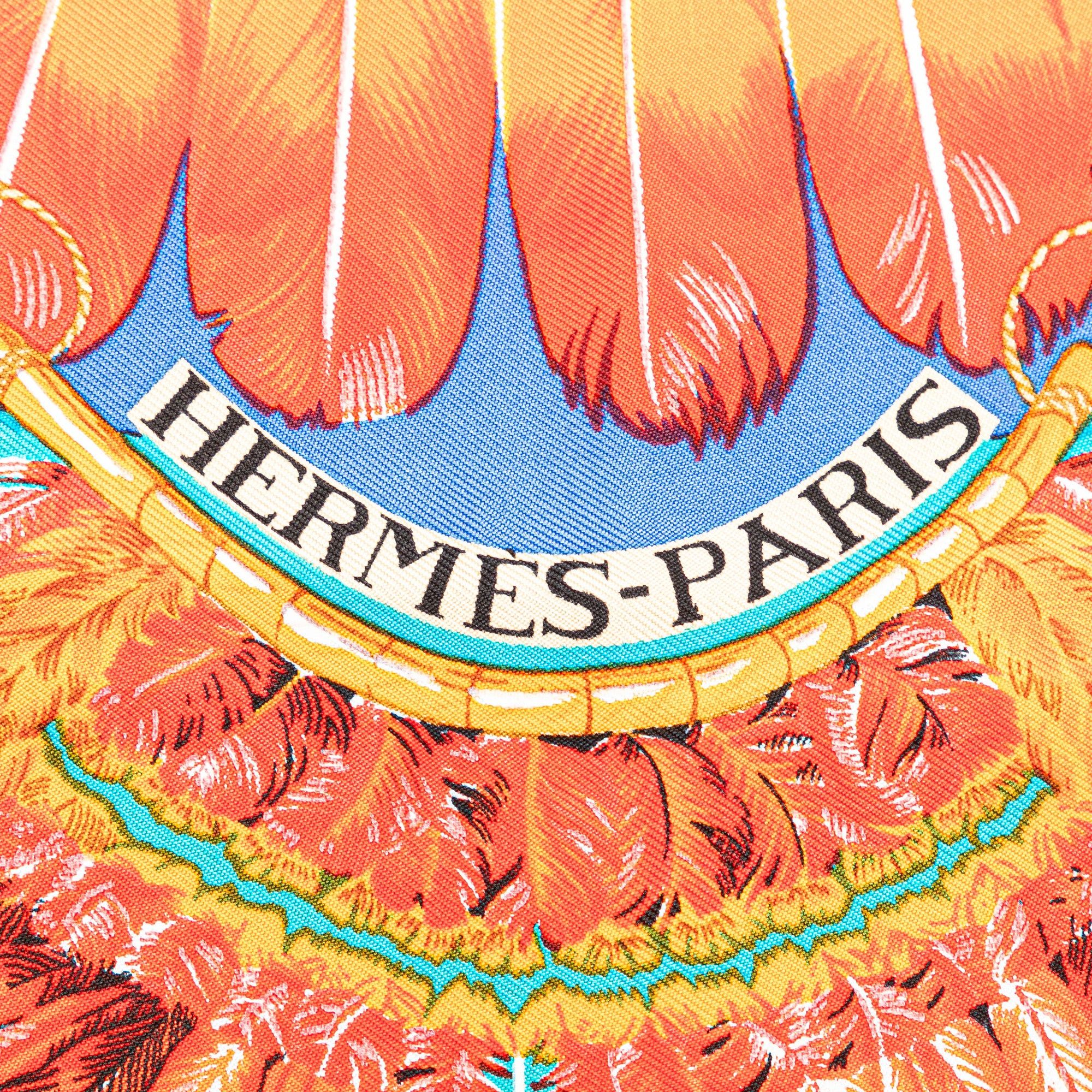 Hermes Hermès Brazil Silk Scarf Blue Size ONE SIZE - 3 Thumbnail