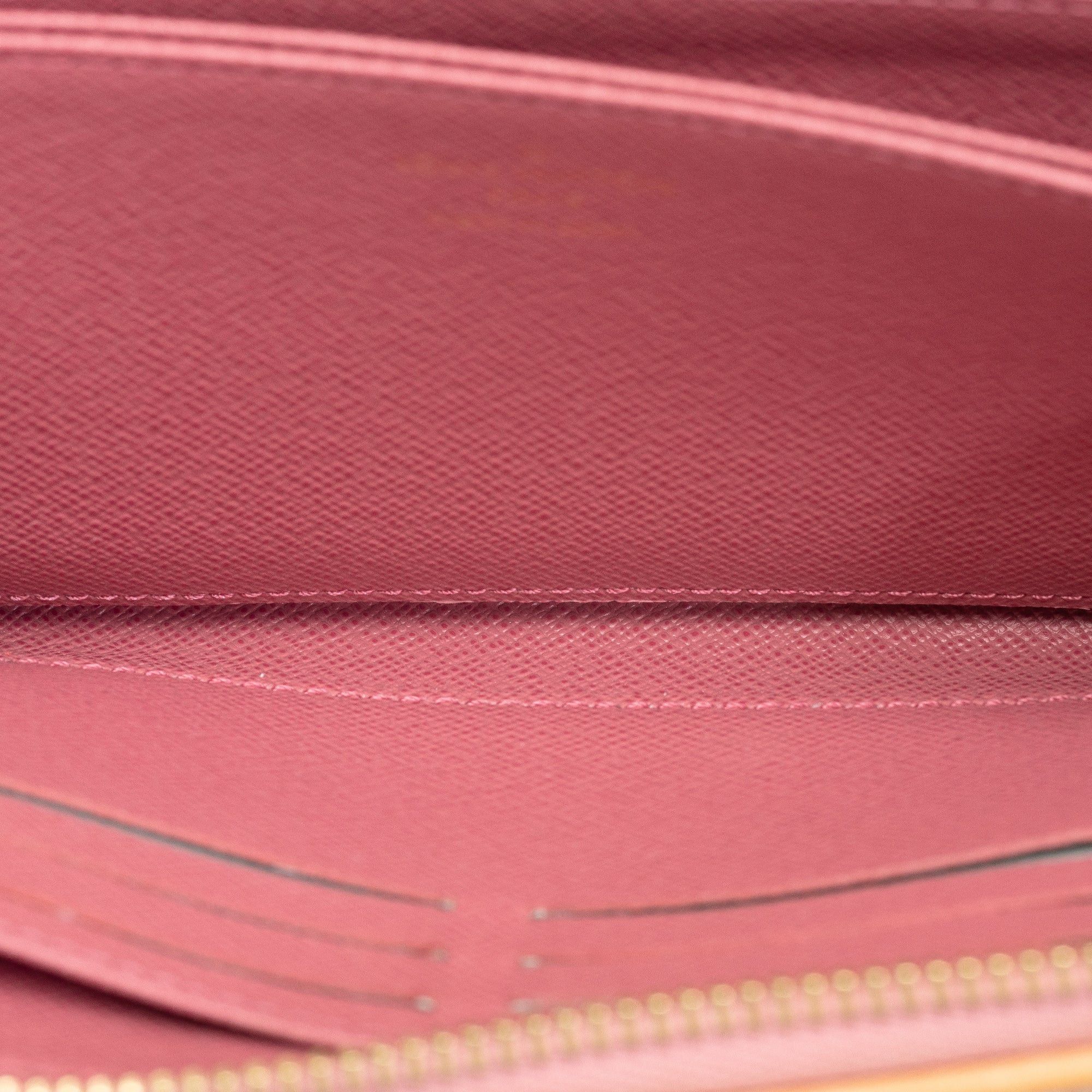 Louis Vuitton Louis Vuitton Monogram Denim Jacquard Zippy Wallet Pink Size ONE SIZE - 8 Thumbnail