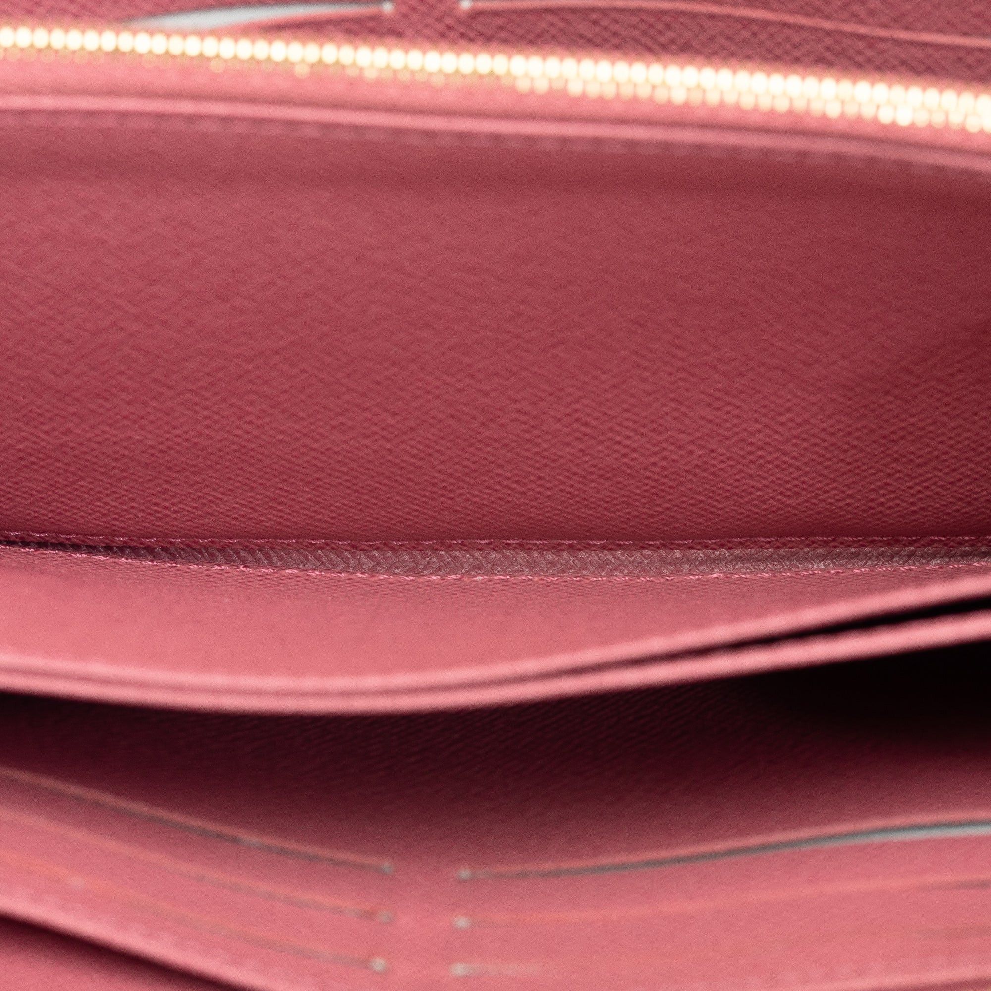 Louis Vuitton Louis Vuitton Monogram Denim Jacquard Zippy Wallet Pink Size ONE SIZE - 6 Thumbnail