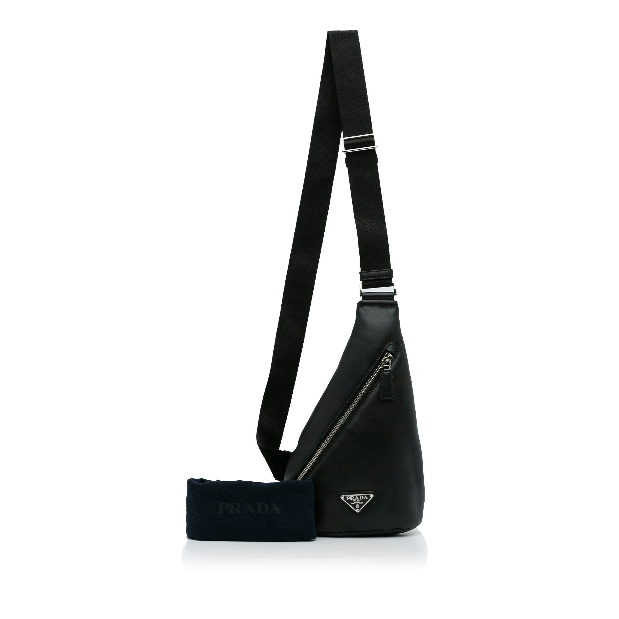 Prada Prada Prada Cross Leather Bag Black Size ONE SIZE - 11 Thumbnail