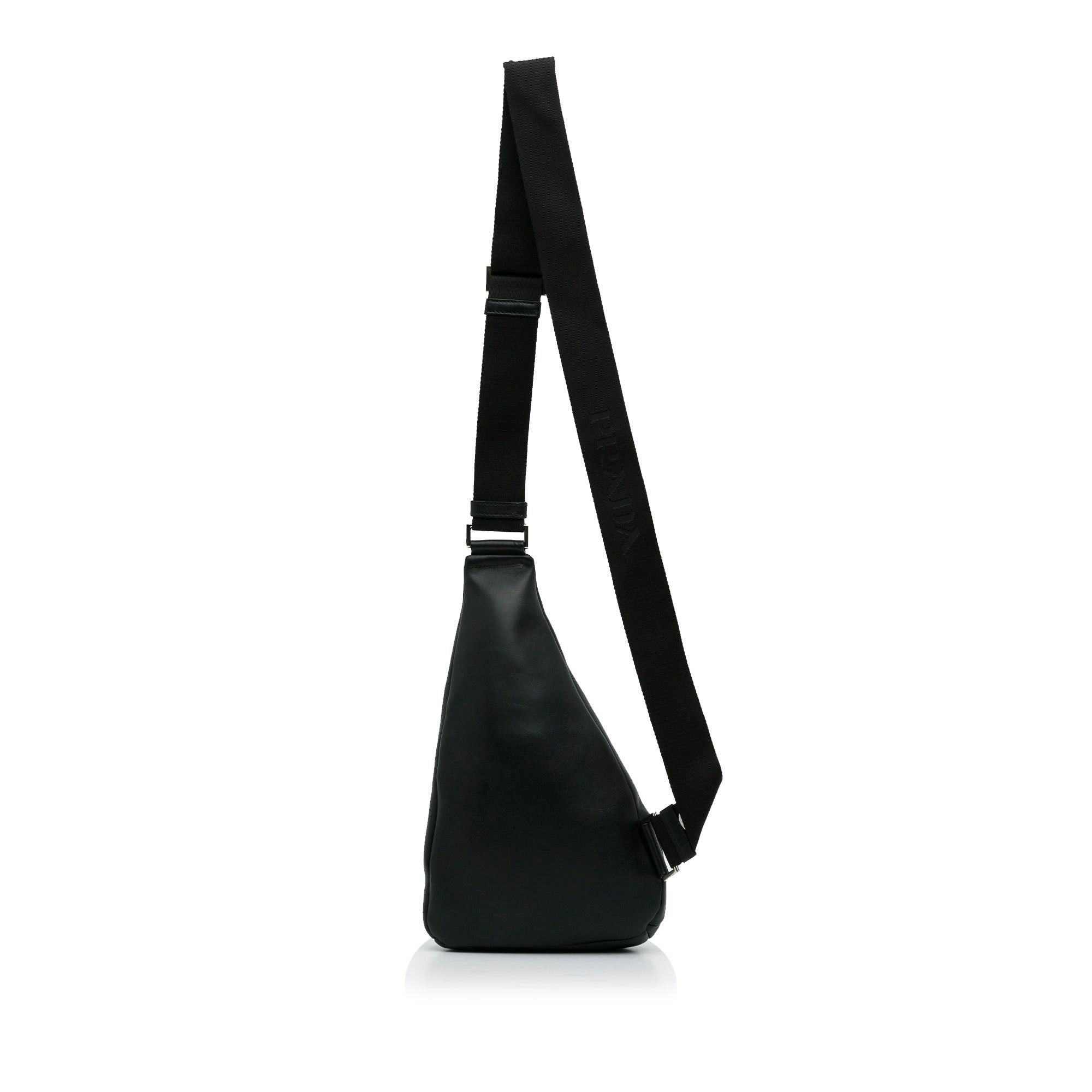 Prada Prada Prada Cross Leather Bag Black Size ONE SIZE - 4 Thumbnail
