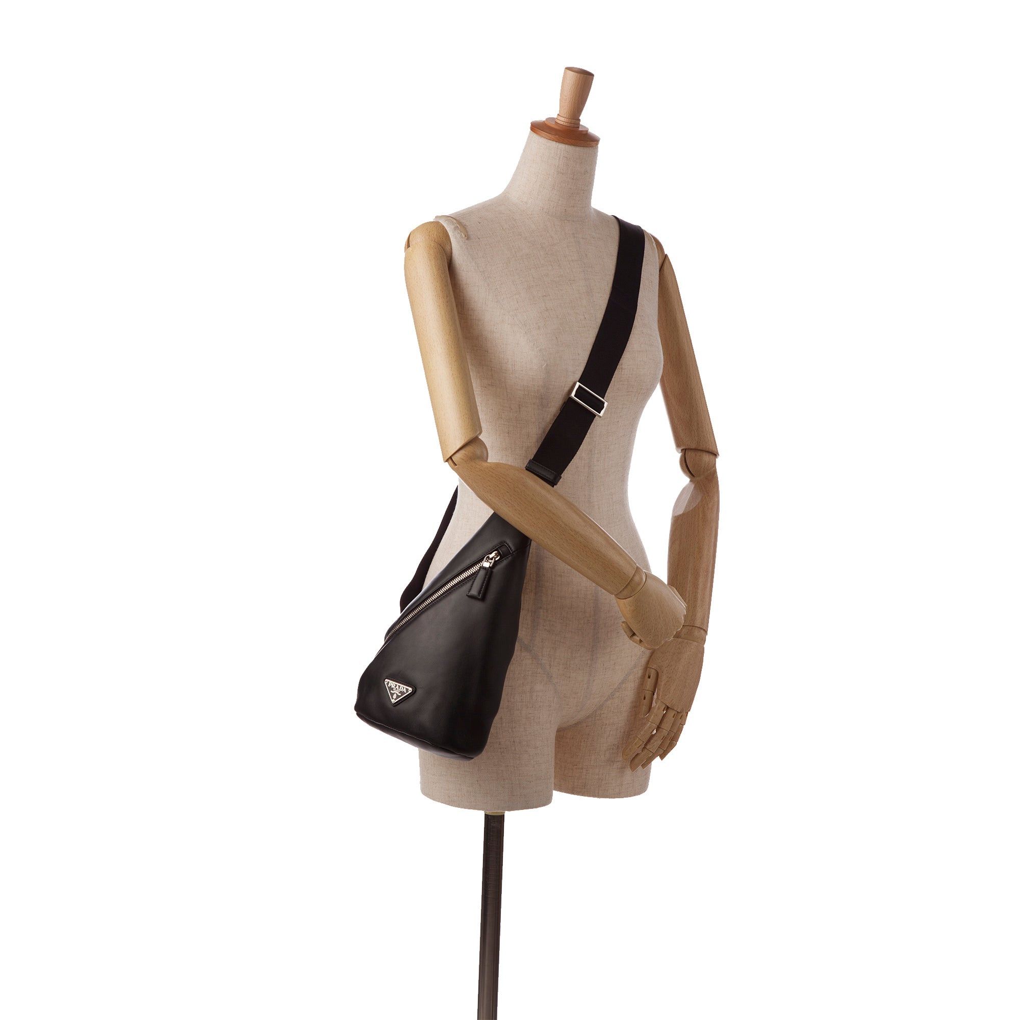 Prada Prada Prada Cross Leather Bag Black Size ONE SIZE - 10 Thumbnail