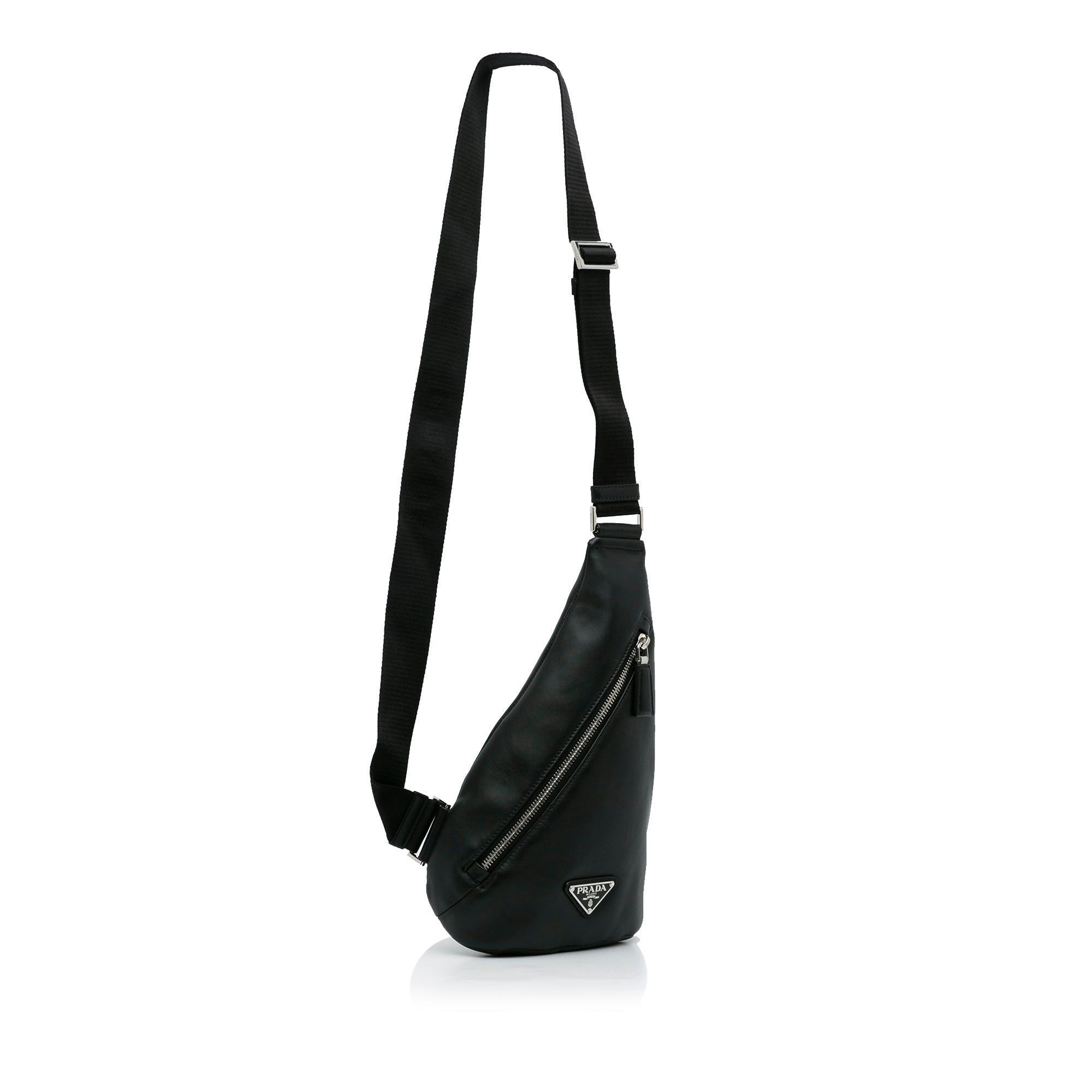 Prada Prada Prada Cross Leather Bag Black Size ONE SIZE - 2 Thumbnail