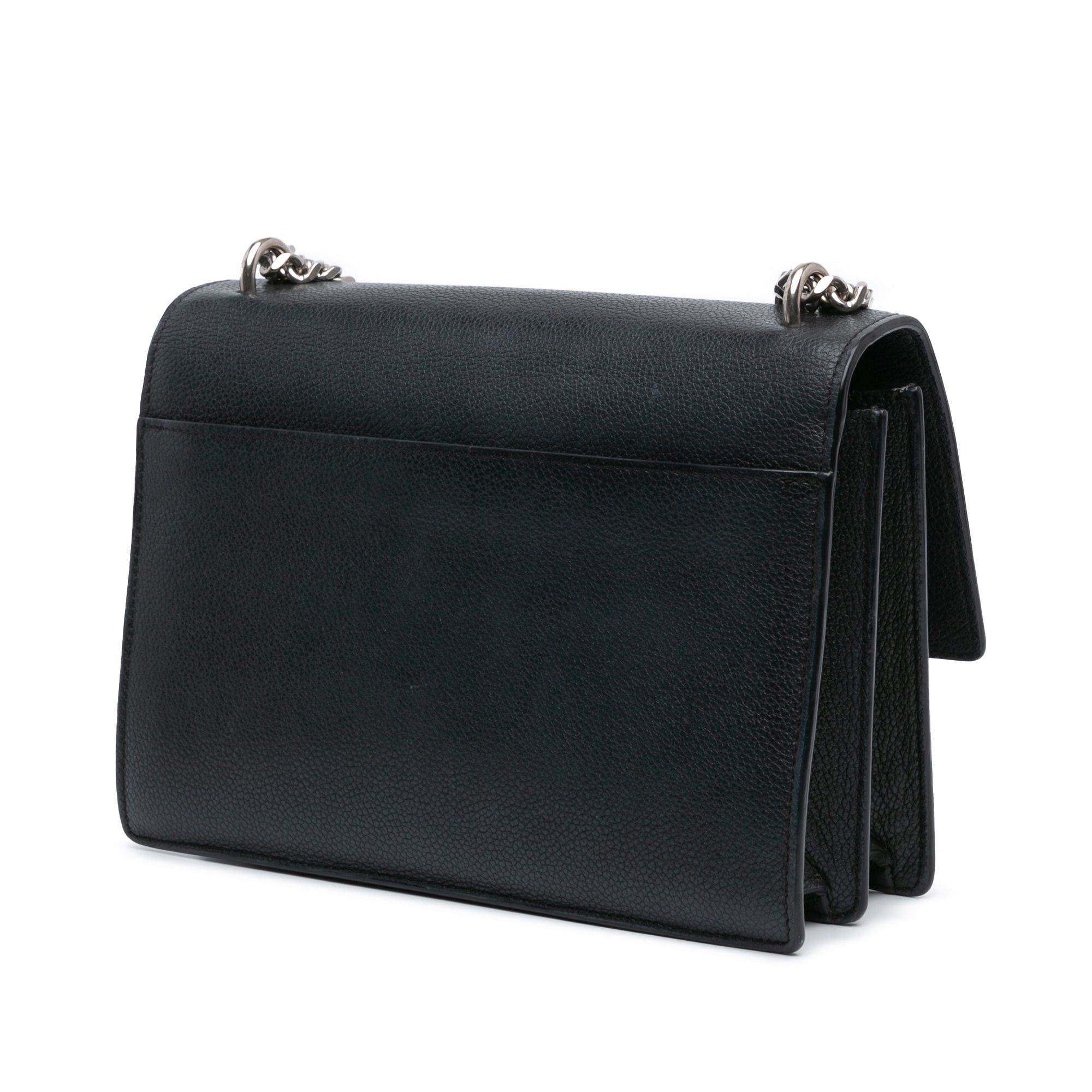 Saint Laurent Paris Saint Laurent Medium Leather Monogram Sunset Crossbody Black Size ONE SIZE - 2 Thumbnail