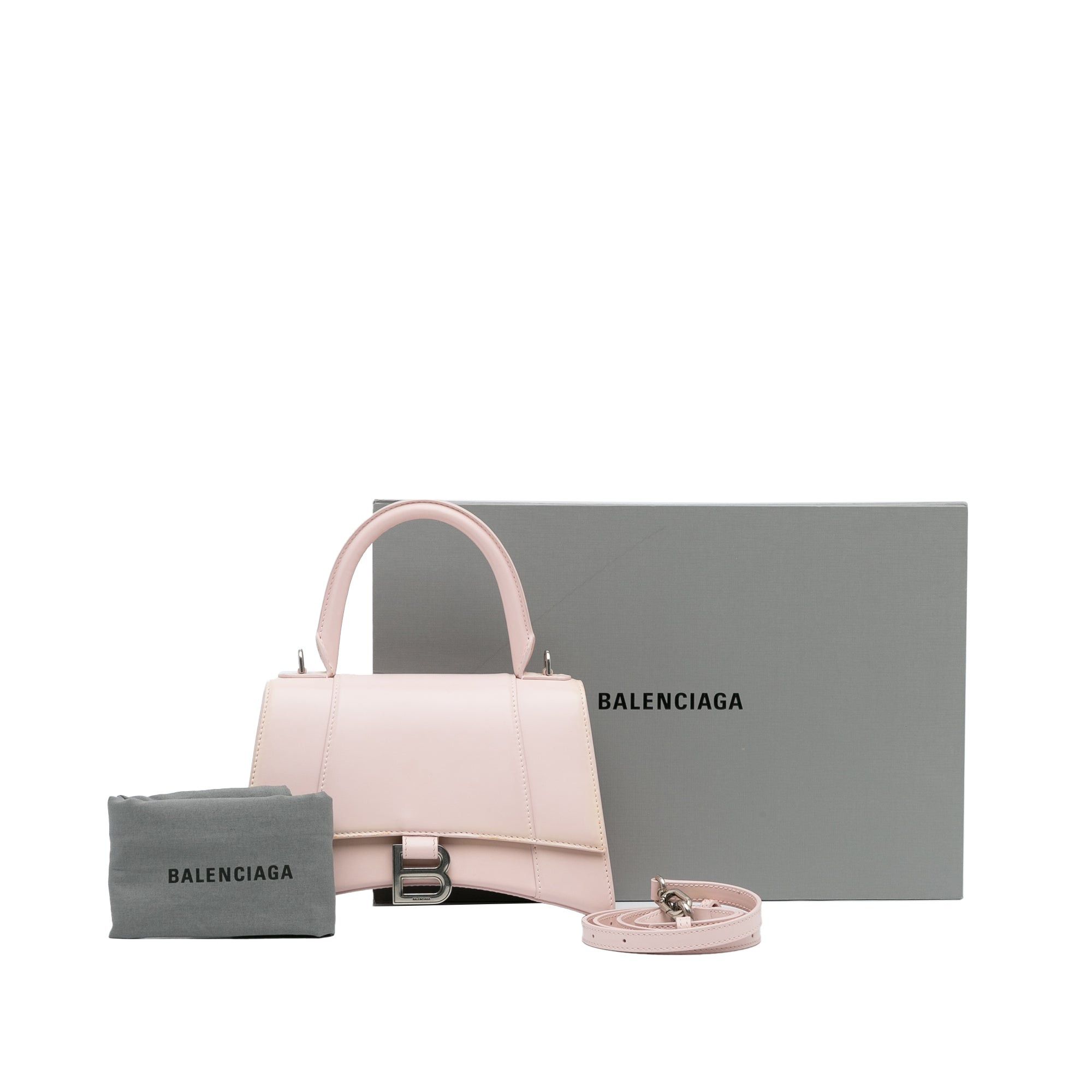 Balenciaga Balenciaga Hourglass S Satchel Pink Size ONE SIZE - 12 Thumbnail