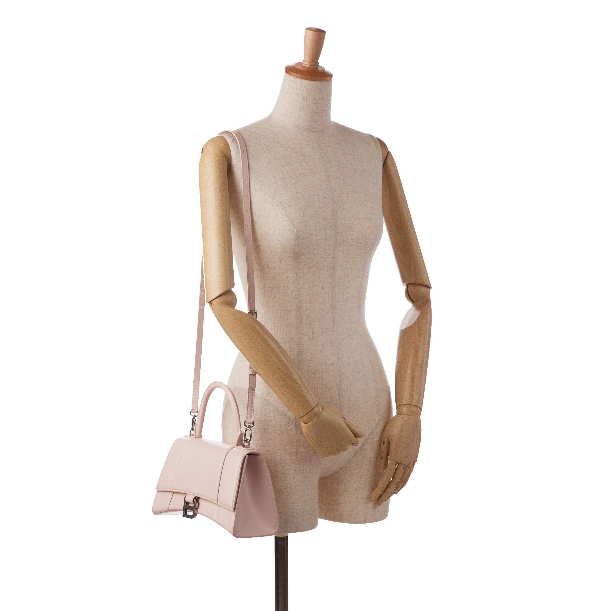 Balenciaga Balenciaga Hourglass S Satchel Pink Size ONE SIZE - 11 Thumbnail