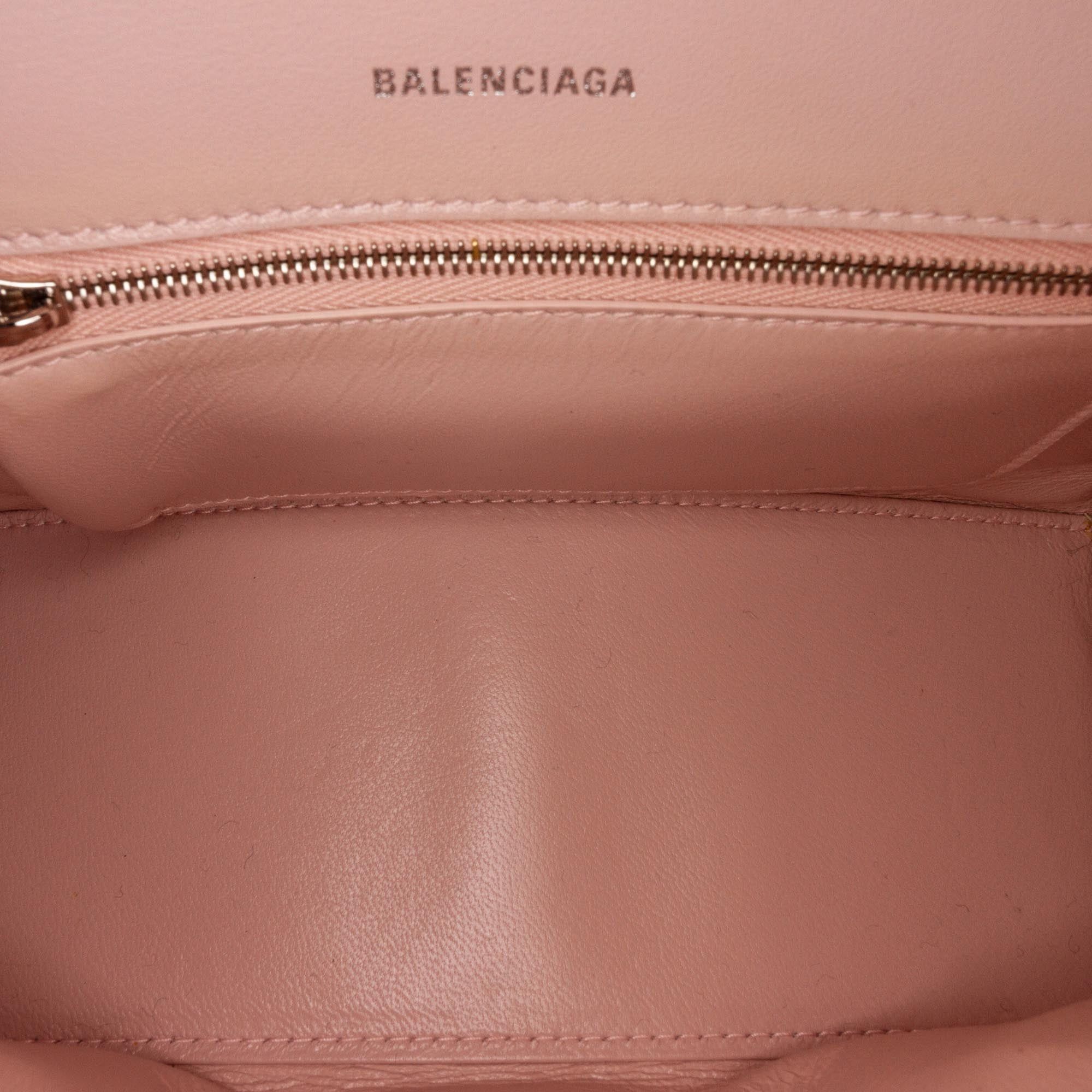 Balenciaga Balenciaga Hourglass S Satchel Pink Size ONE SIZE - 6 Thumbnail