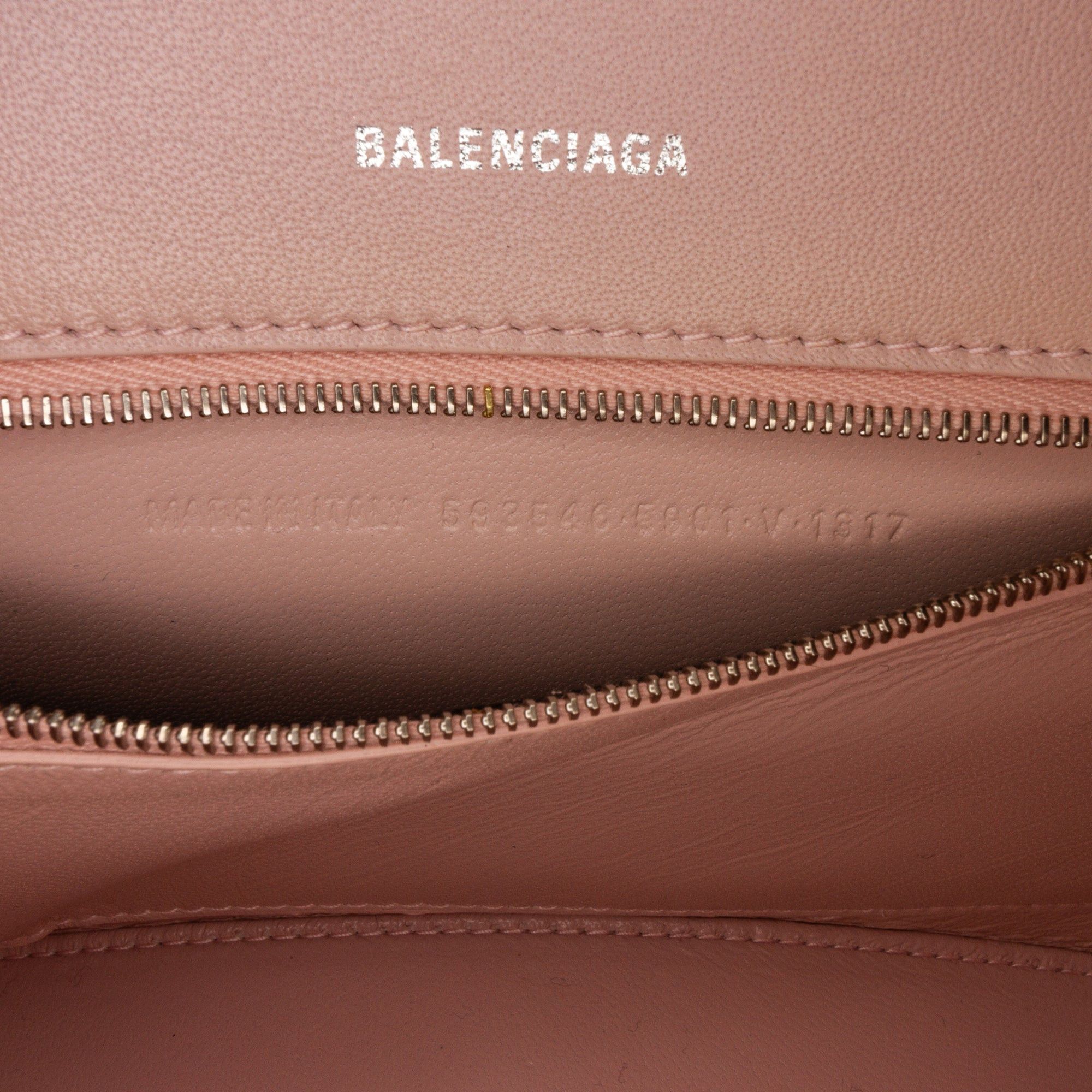Balenciaga Balenciaga Hourglass S Satchel Pink Size ONE SIZE - 8 Thumbnail