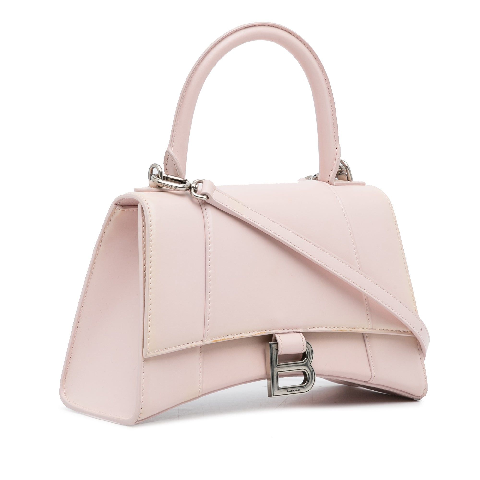 Balenciaga Balenciaga Hourglass S Satchel Pink Size ONE SIZE - 2 Thumbnail