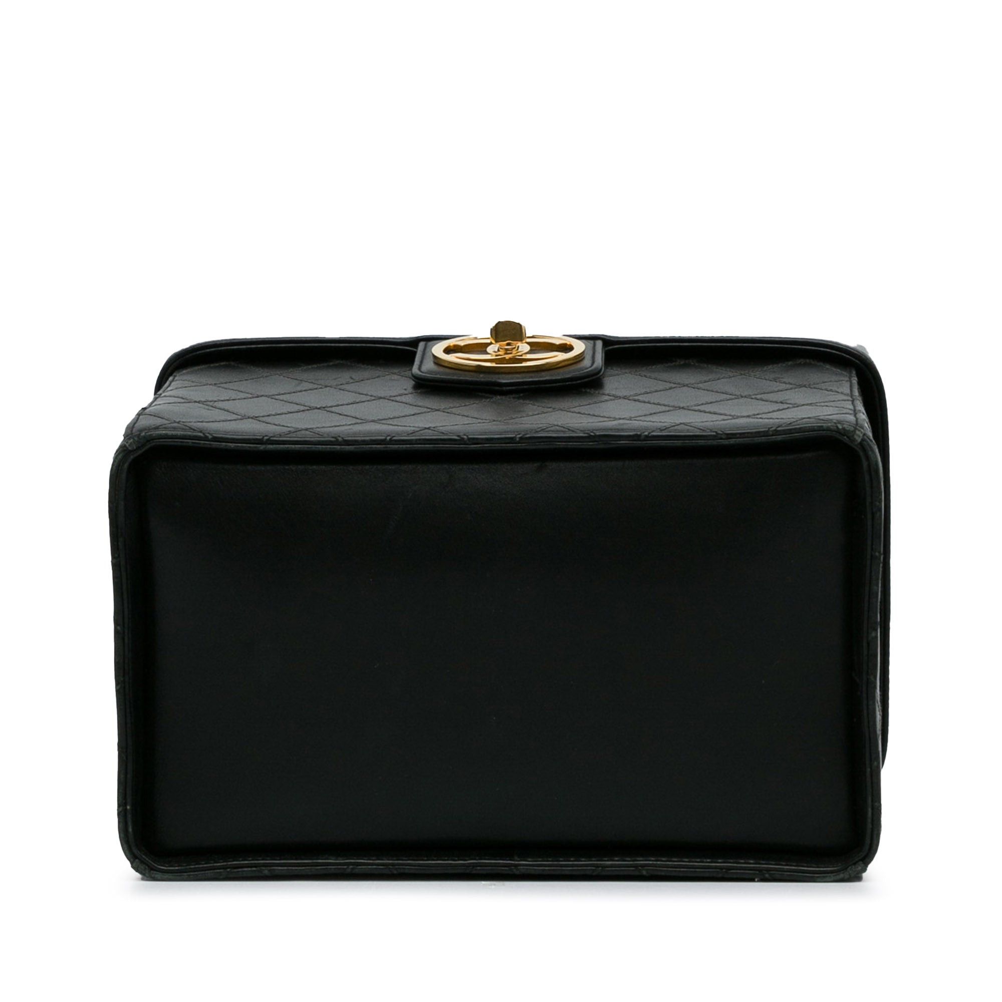 Chanel Chanel Matelasse Lambskin Vanity Bag Black Size ONE SIZE - 5 Thumbnail
