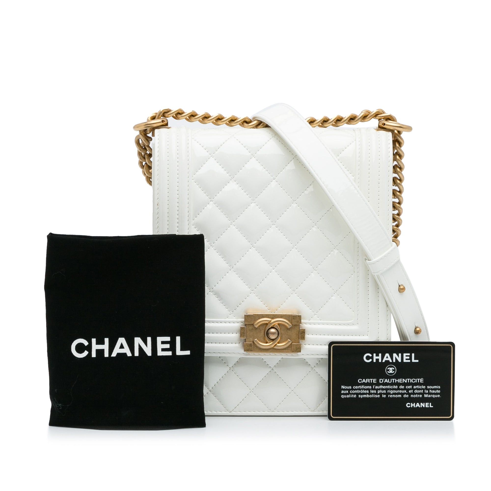 Chanel Chanel North South Boy Flap White Size ONE SIZE - 12 Thumbnail