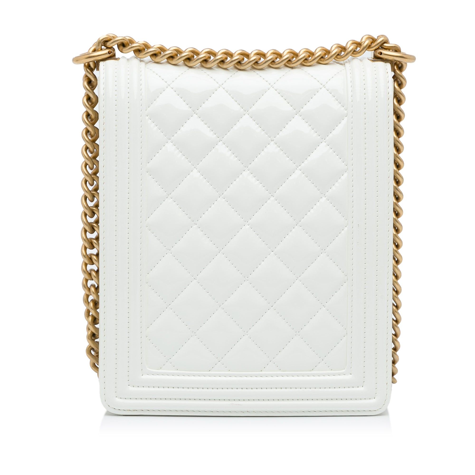 Chanel Chanel North South Boy Flap White Size ONE SIZE - 4 Thumbnail