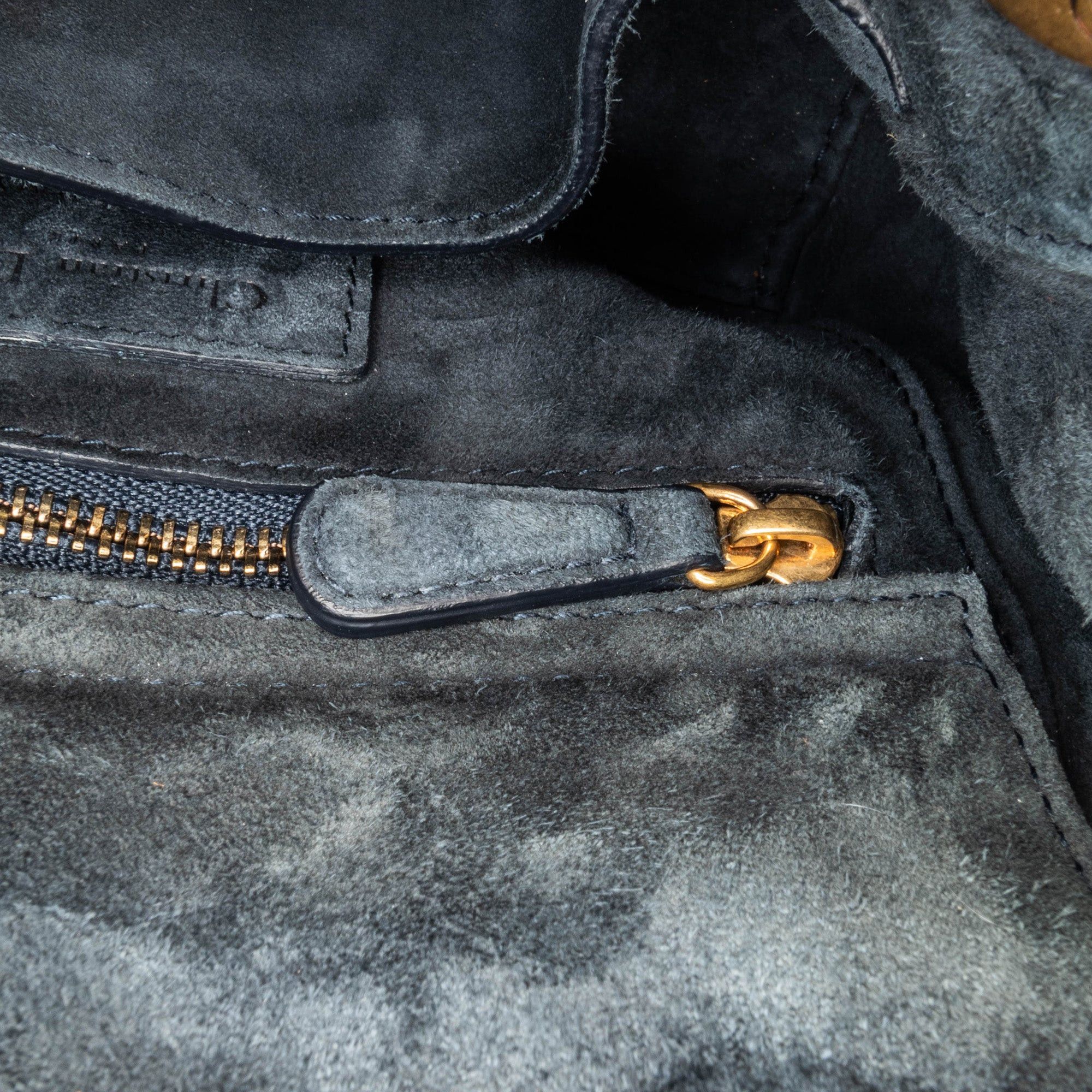 Dior Dior Mini Denim Cannage Studded Supple Lady Dior Blue Size ONE SIZE - 6 Thumbnail