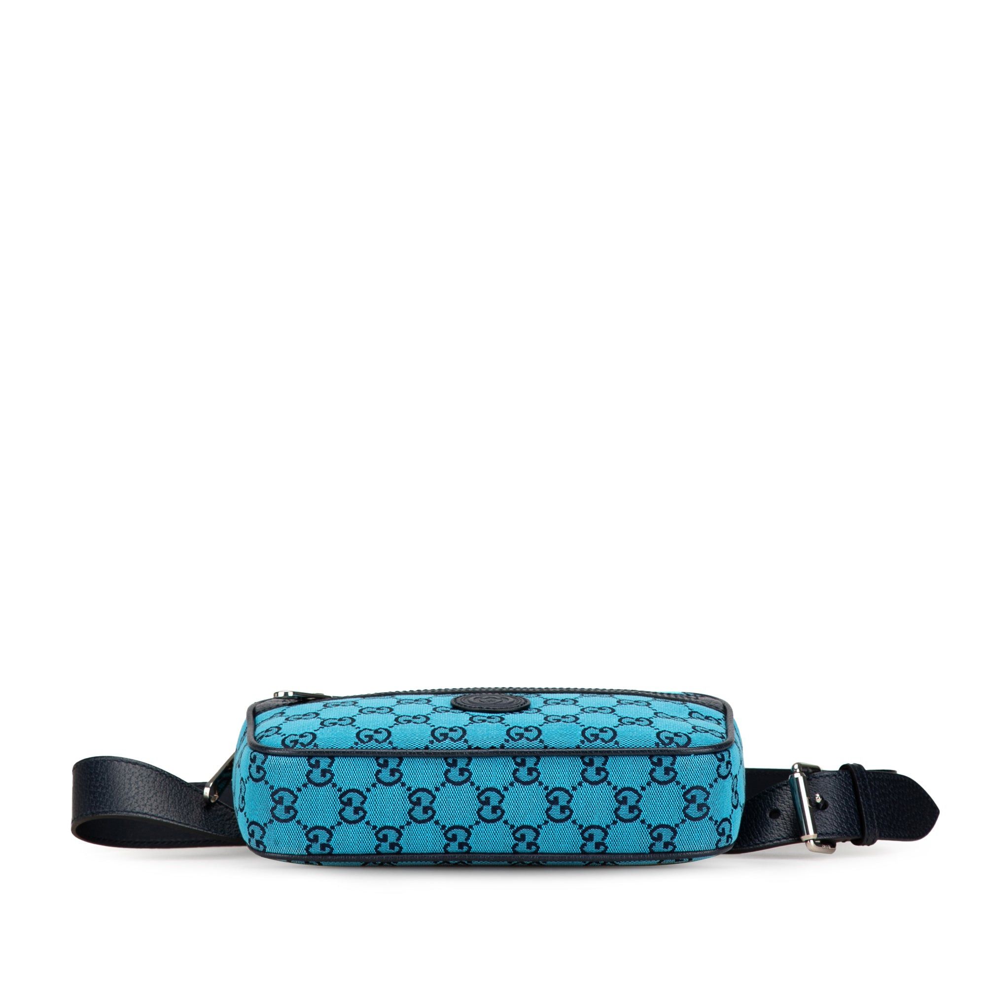 Gucci Gucci GG Canvas Belt Bag Blue Size ONE SIZE - 3 Thumbnail