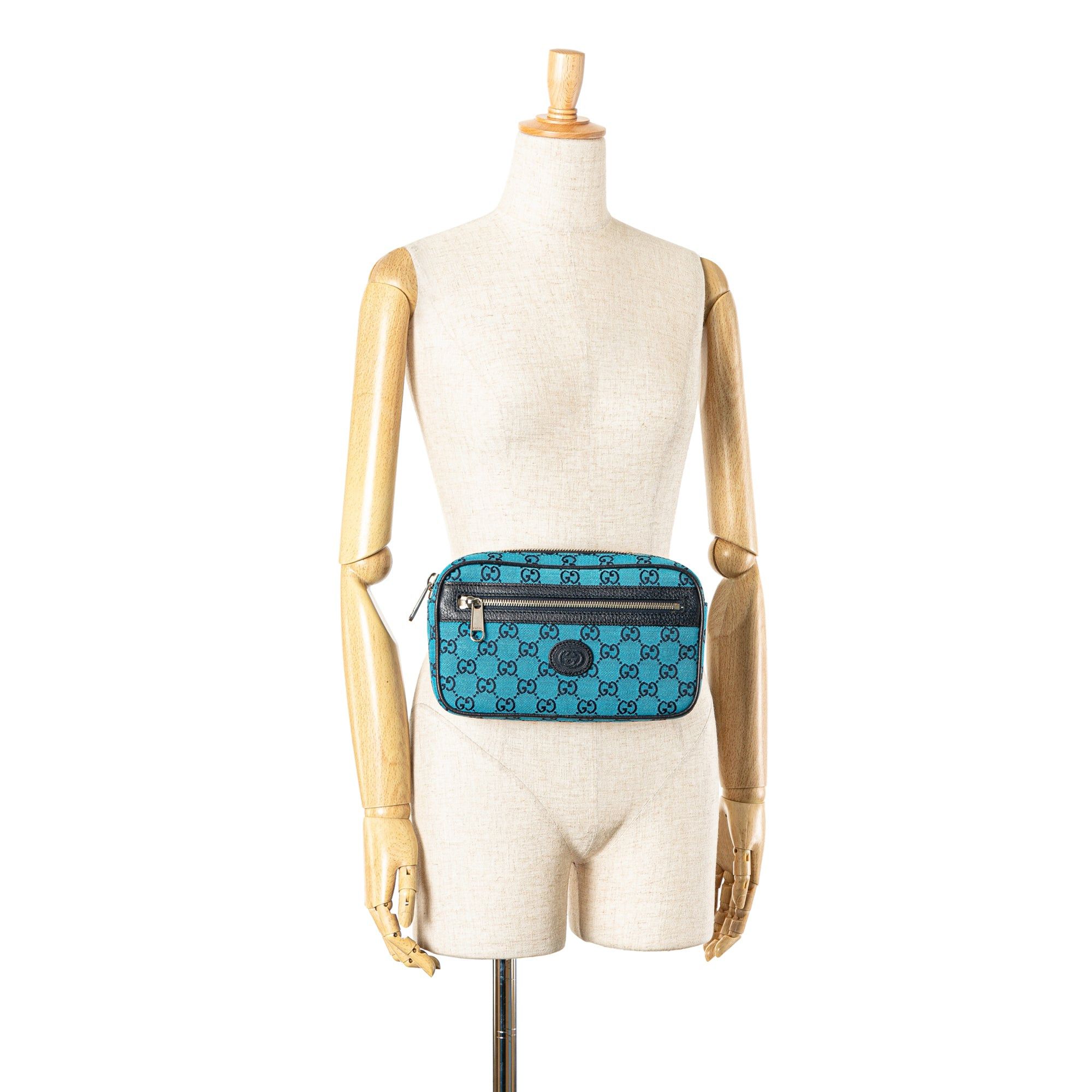 Gucci Gucci GG Canvas Belt Bag Blue Size ONE SIZE - 8 Thumbnail