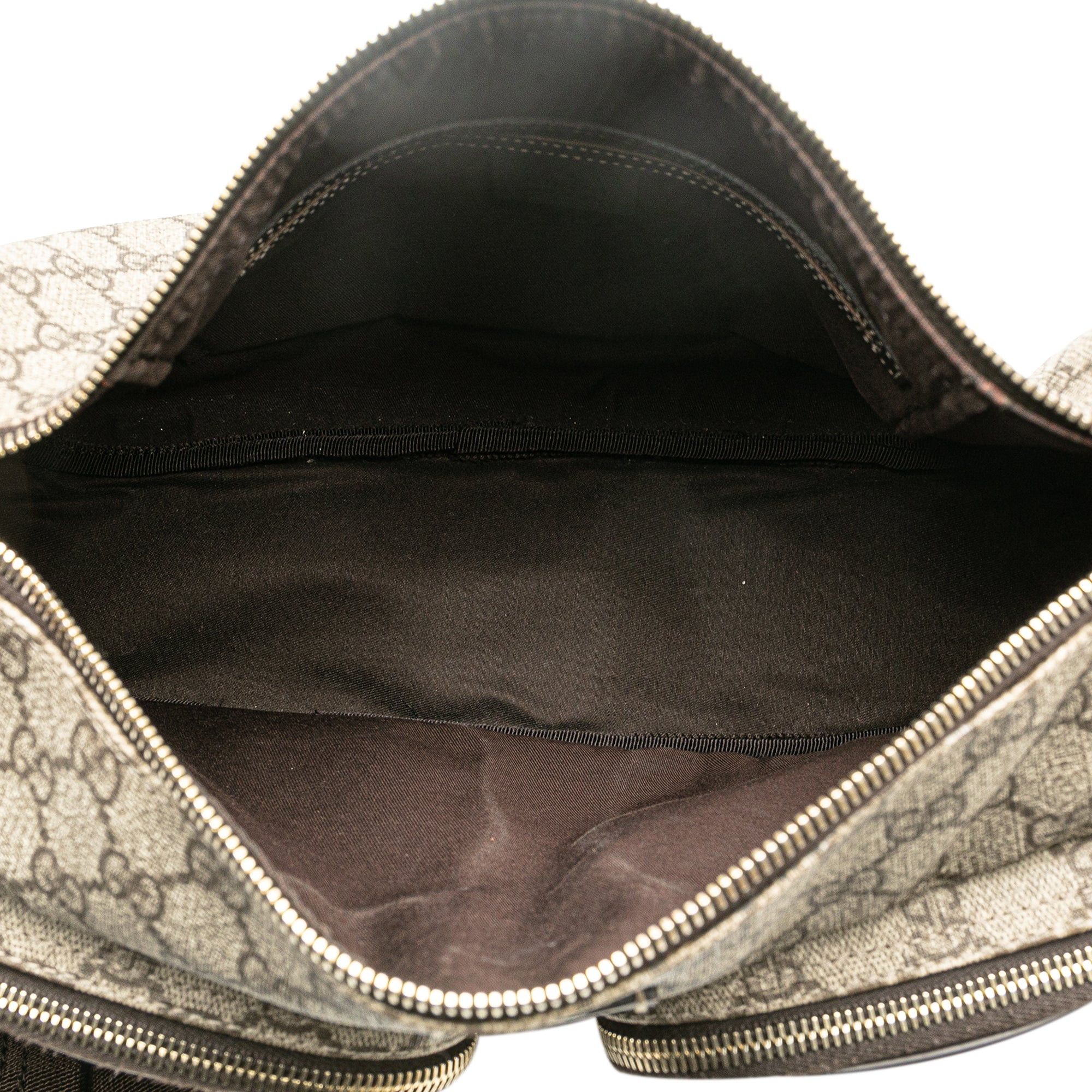 Gucci Gucci GG Supreme Double Pocket Crossbody Brown Size ONE SIZE - 4 Thumbnail
