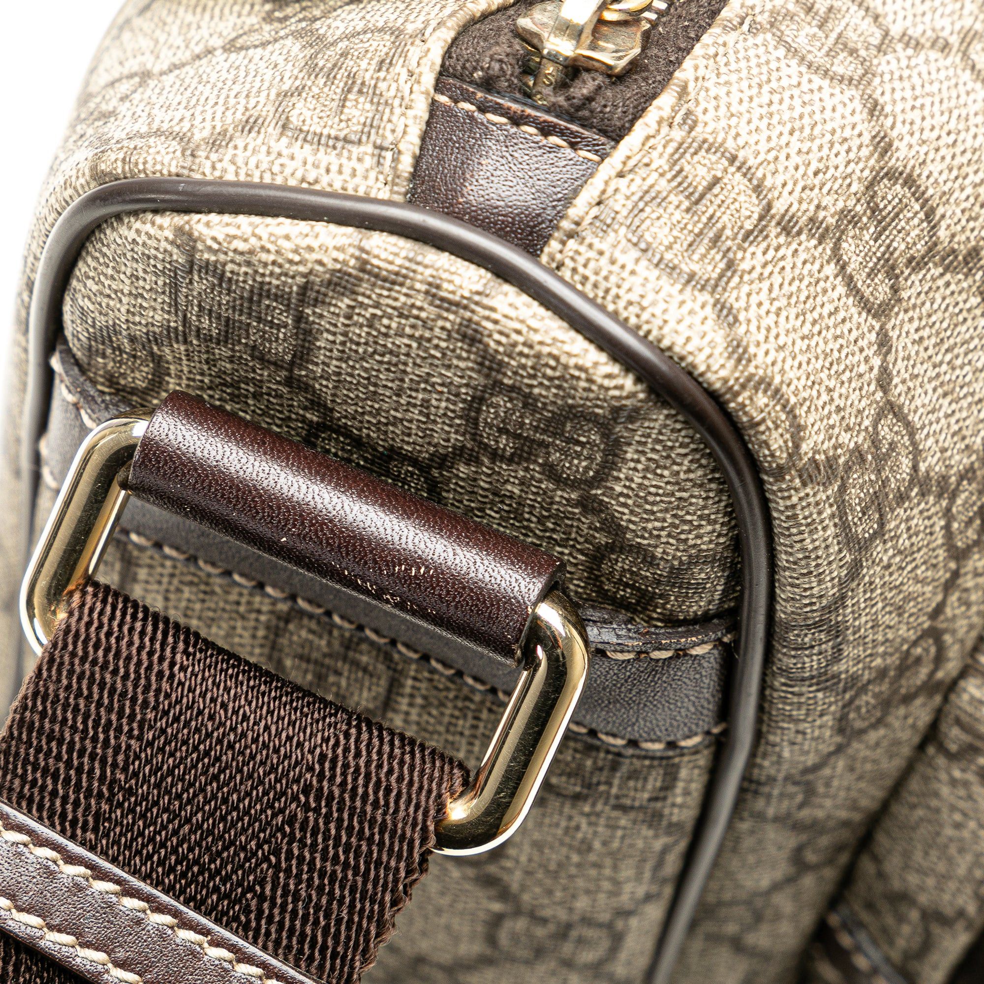 Gucci Gucci GG Supreme Double Pocket Crossbody Brown Size ONE SIZE - 8 Thumbnail