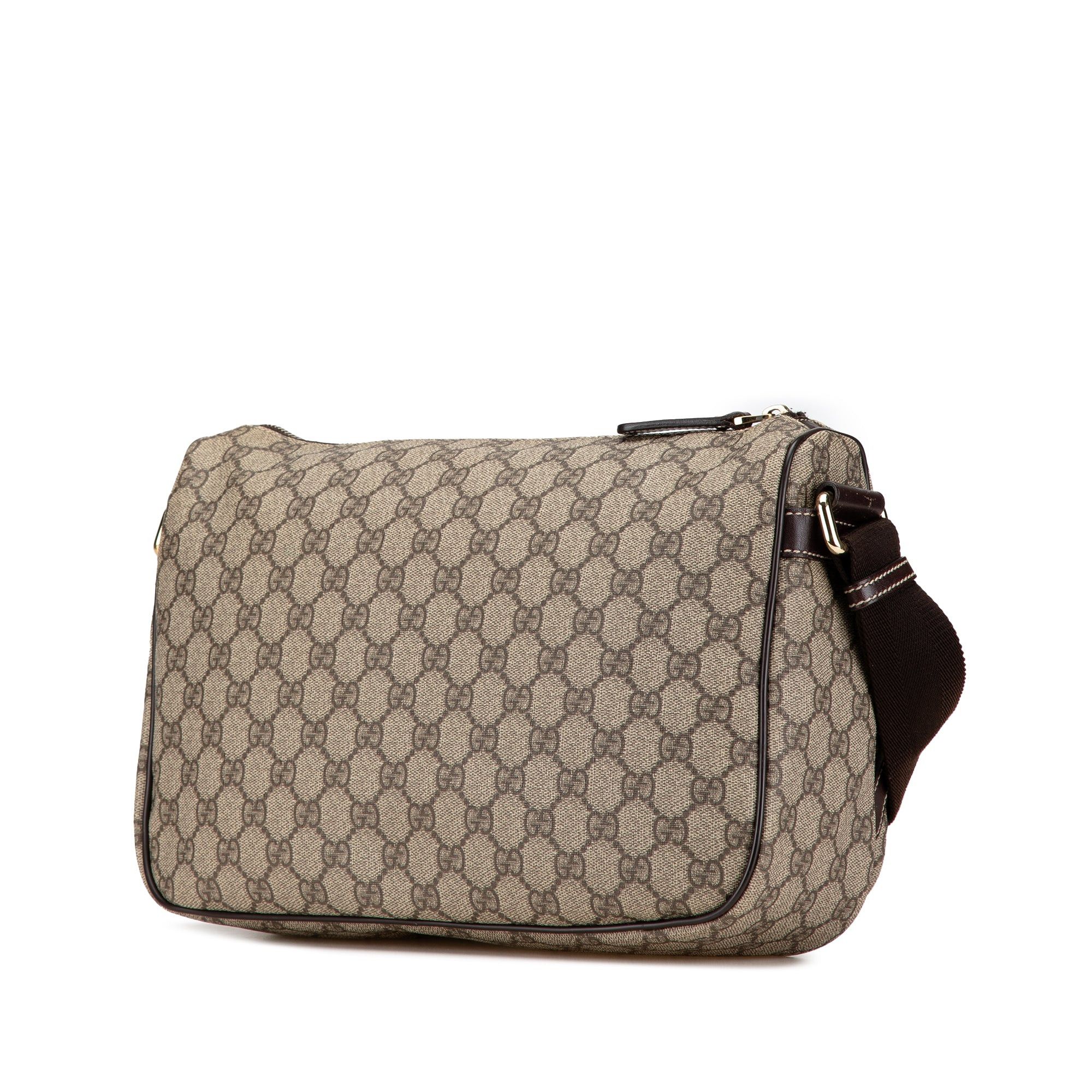 Gucci Gucci GG Supreme Double Pocket Crossbody Brown Size ONE SIZE - 2 Thumbnail