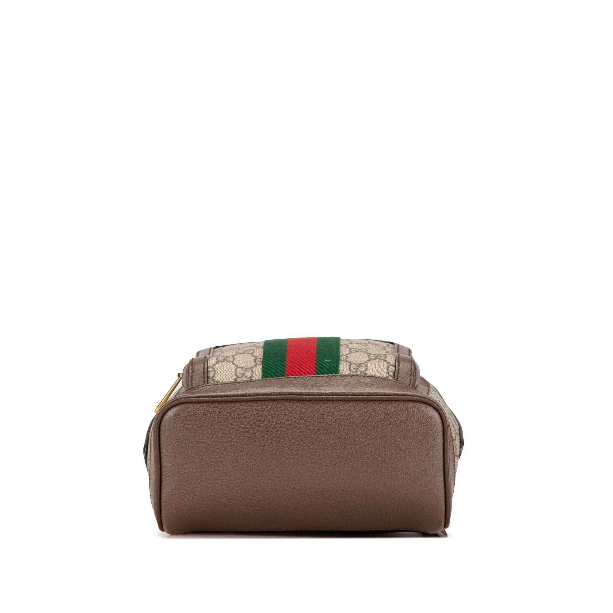 Gucci Gucci Small GG Supreme Ophidia Backpack Brown Size ONE SIZE - 3 Thumbnail