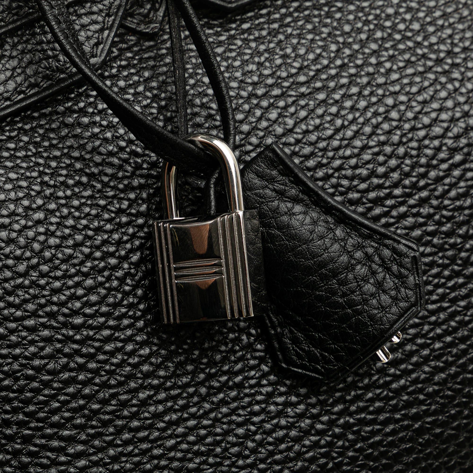 Hermes Hermès Clemence Birkin Retourne 30 Black Size ONE SIZE - 8 Thumbnail
