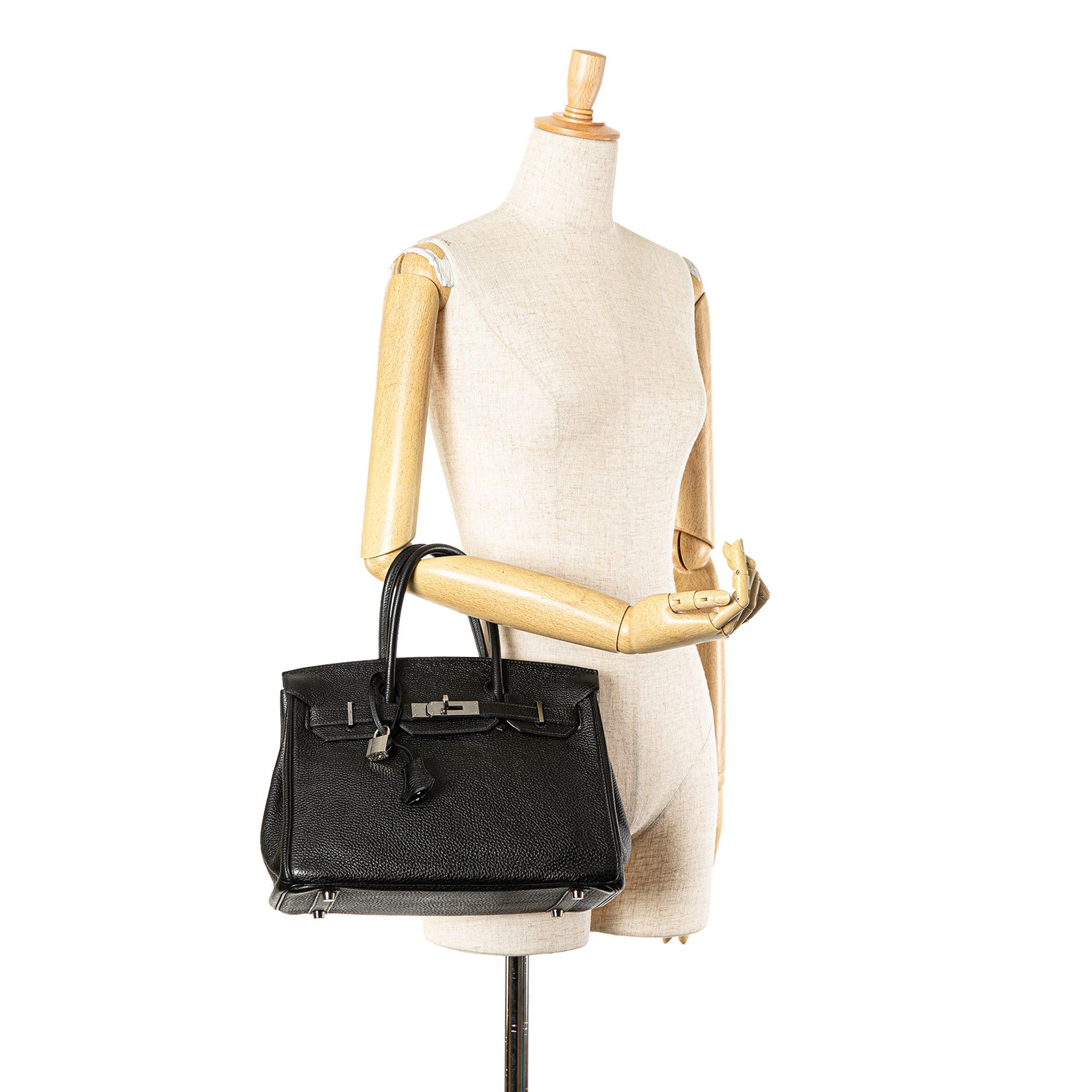 Hermes Hermès Clemence Birkin Retourne 30 Black Size ONE SIZE - 9 Thumbnail