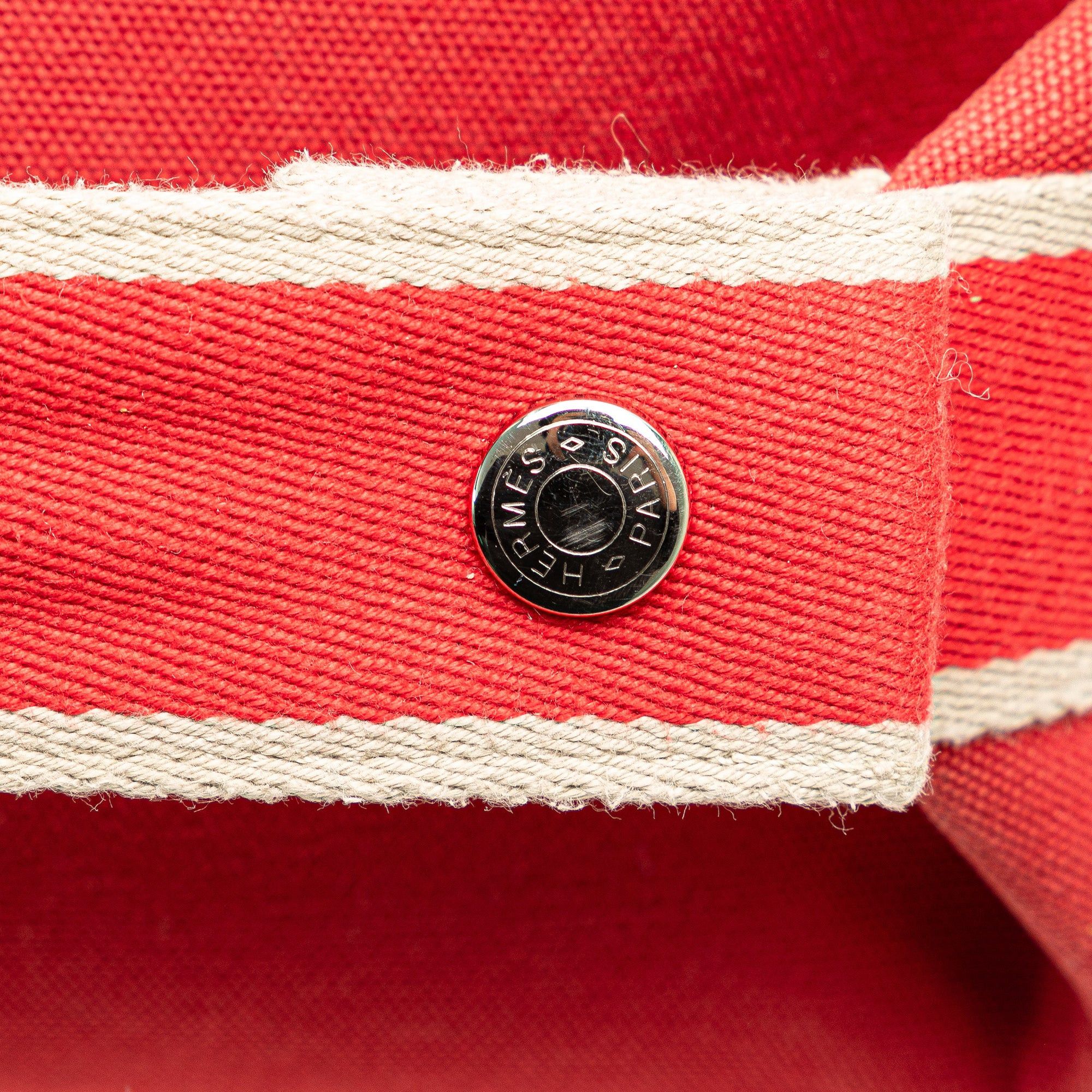 Hermes Hermès Small Toile Bride A Brac Red Size ONE SIZE - 9 Thumbnail