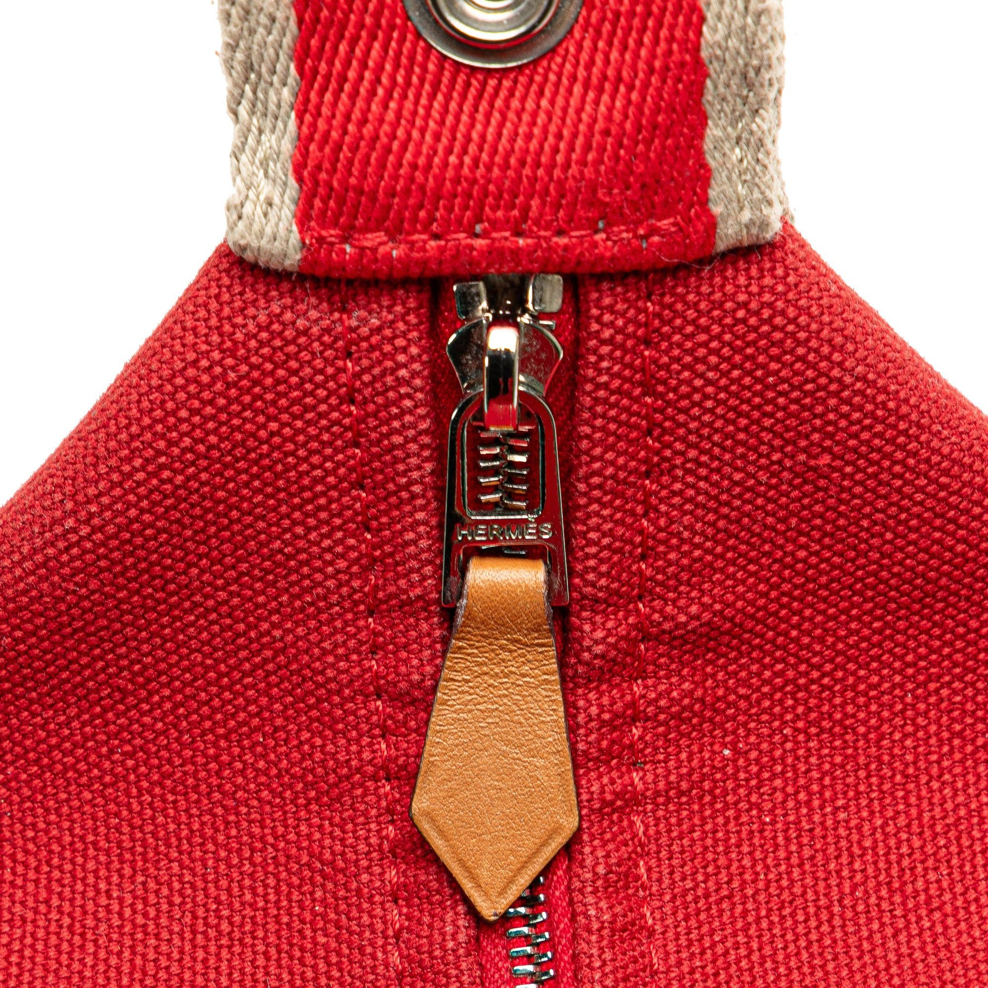 Hermes Hermès Small Toile Bride A Brac Red Size ONE SIZE - 7 Thumbnail