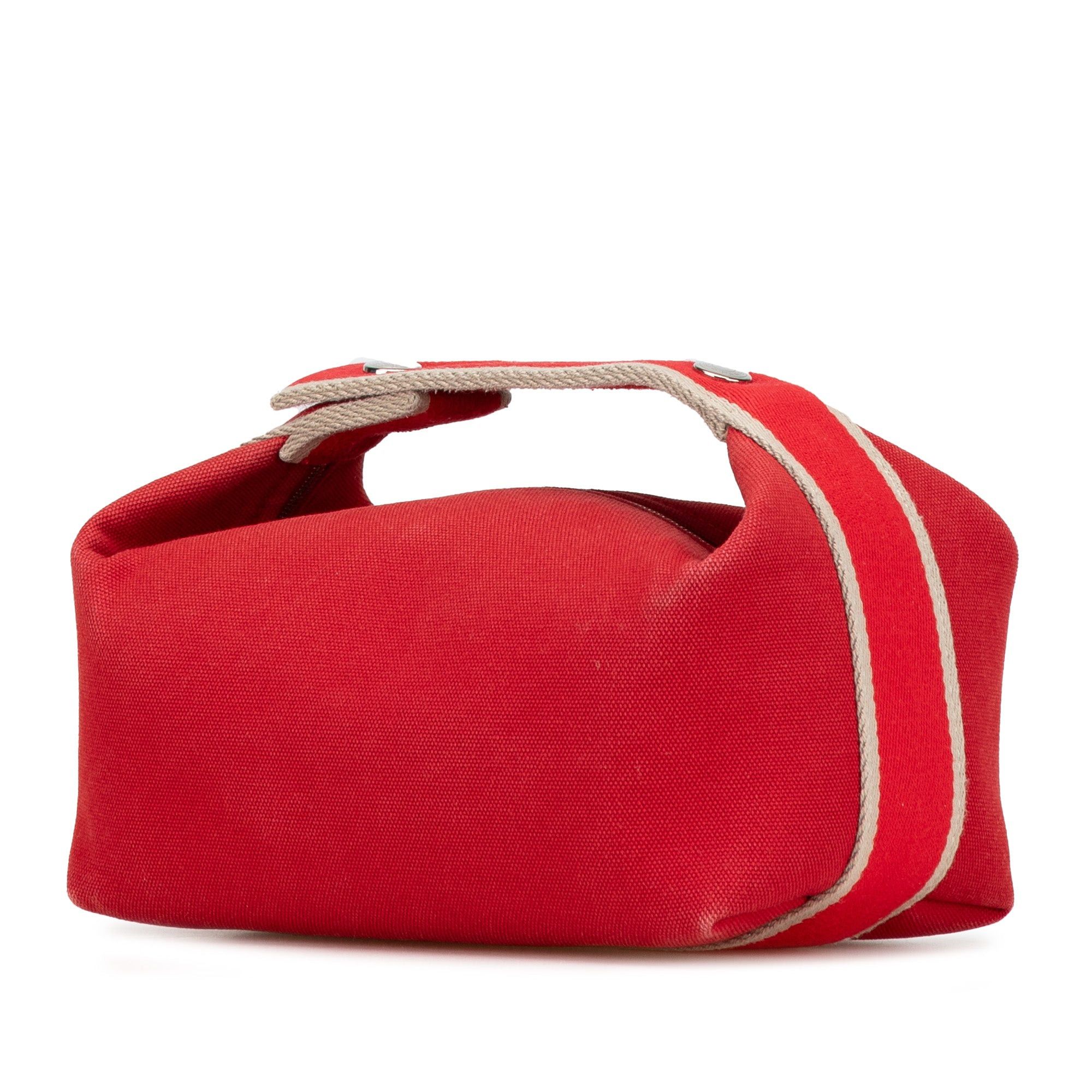 Hermes Hermès Small Toile Bride A Brac Red Size ONE SIZE - 2 Thumbnail