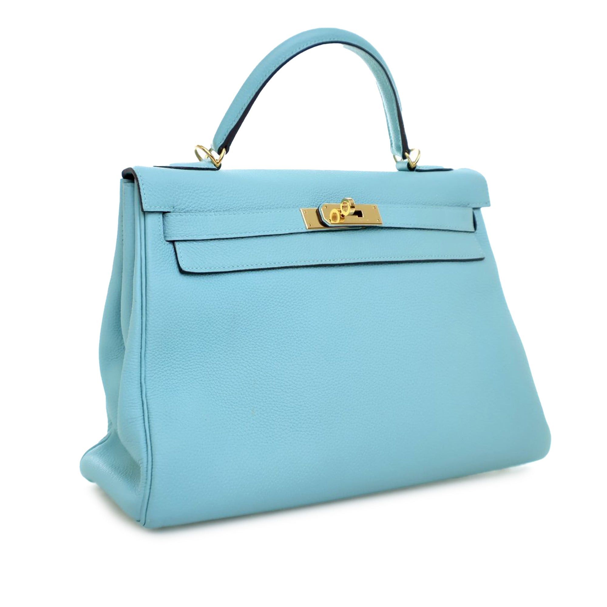 Hermes Hermès Togo Kelly II Retourne 32 Blue Size ONE SIZE - 2 Thumbnail
