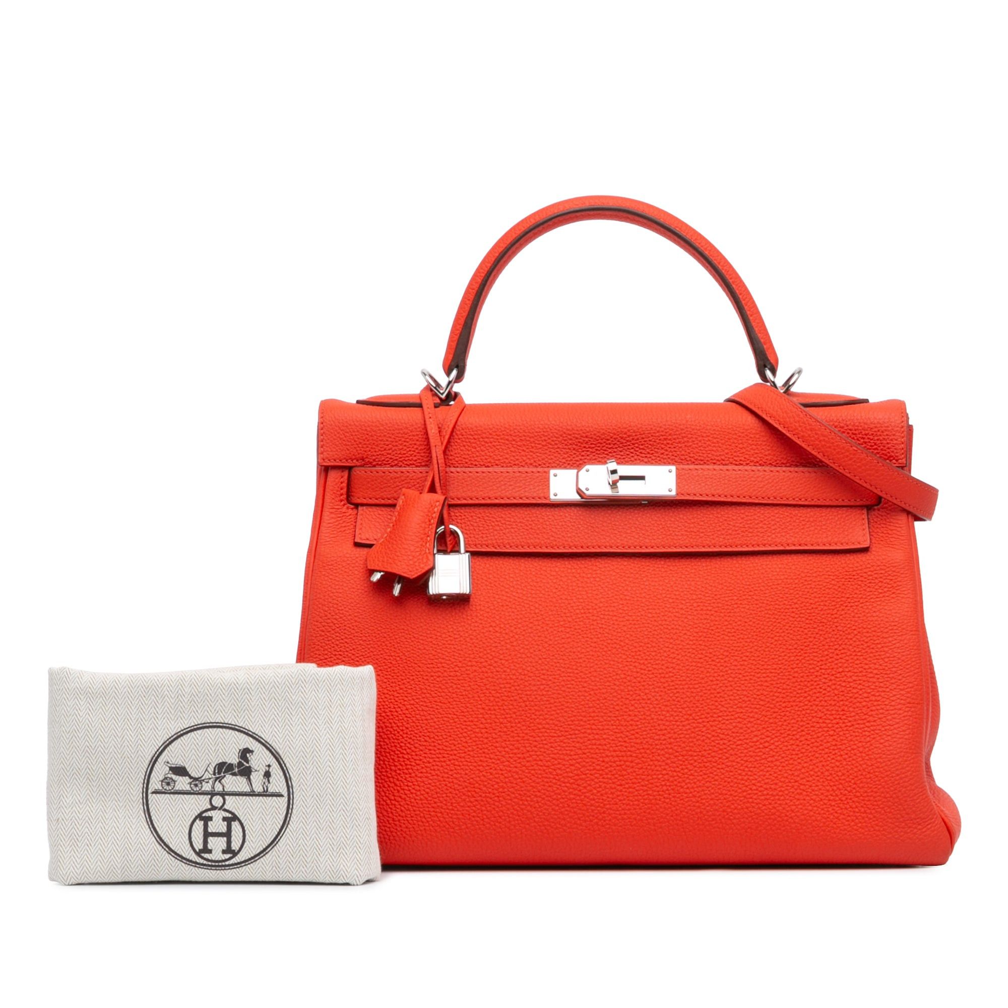 Hermes Hermès Togo Kelly II Retourne 32 Orange Size ONE SIZE - 10 Thumbnail