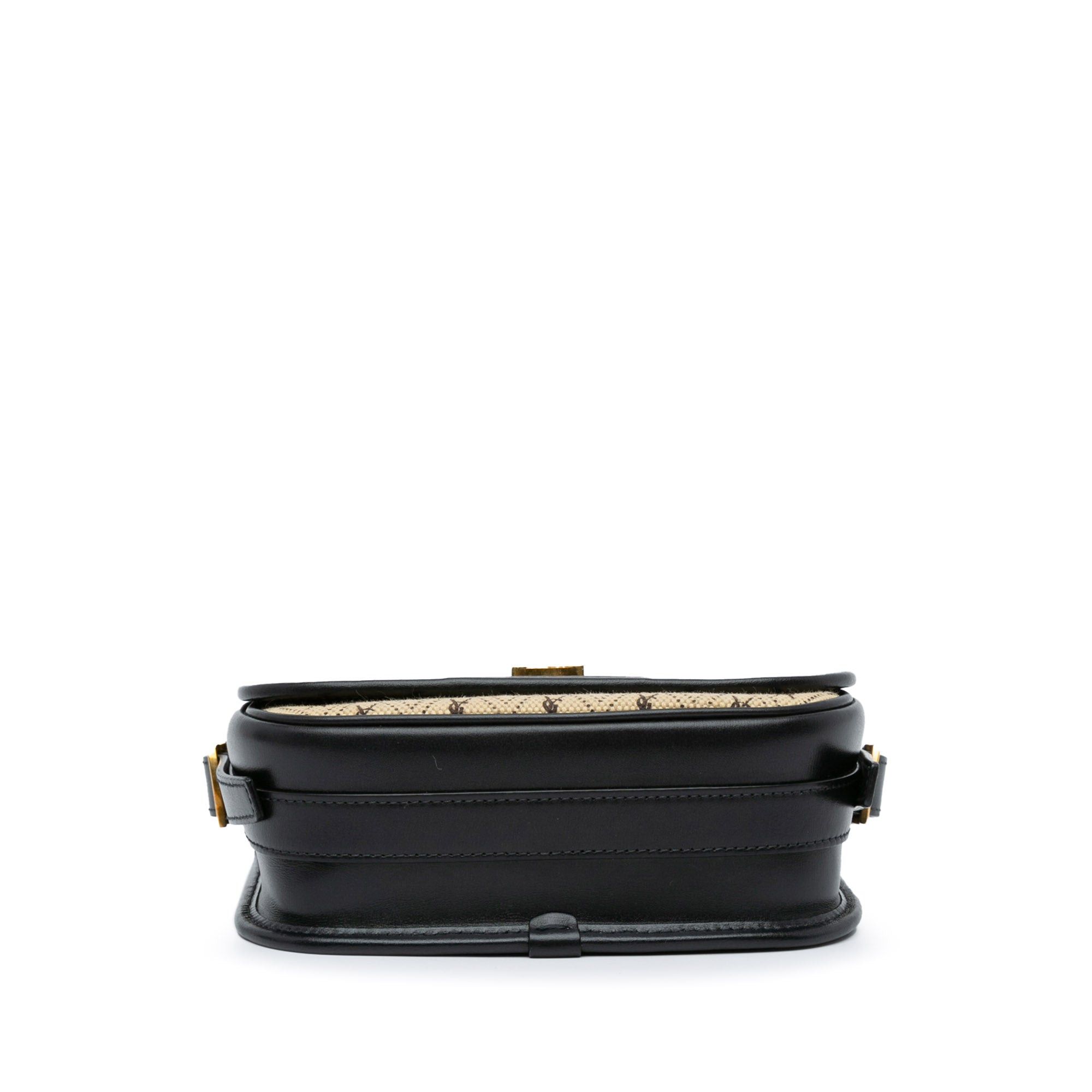 Saint Laurent Paris Saint Laurent Small Canvas Monogram All Over Crossbody Brown Size ONE SIZE - 4 Thumbnail