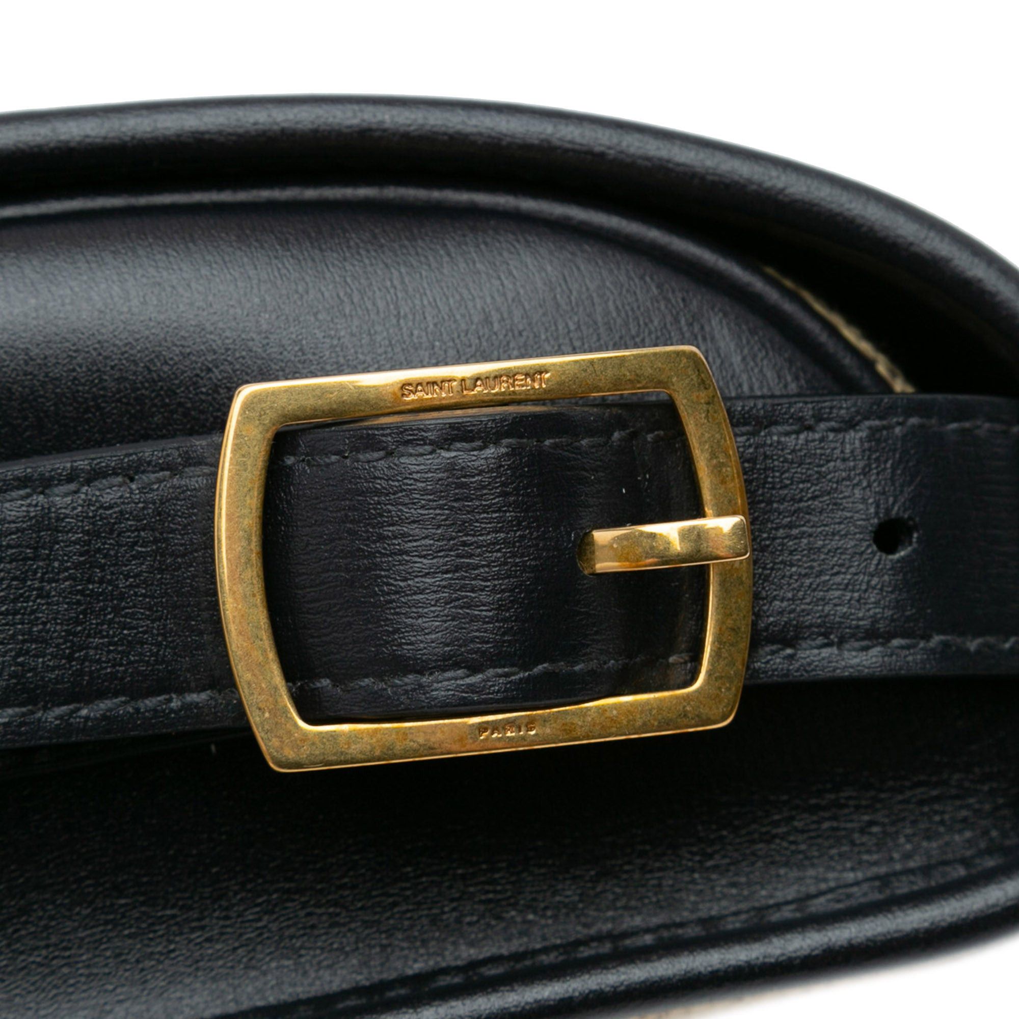 Saint Laurent Paris Saint Laurent Small Canvas Monogram All Over Crossbody Brown Size ONE SIZE - 9 Thumbnail