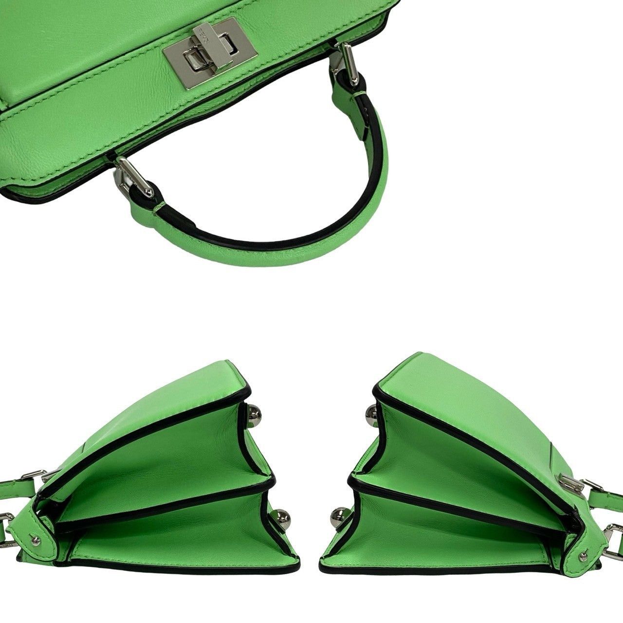 Fendi Fendi Shoulder Bag Green Leather Size ONE SIZE - 5 Thumbnail