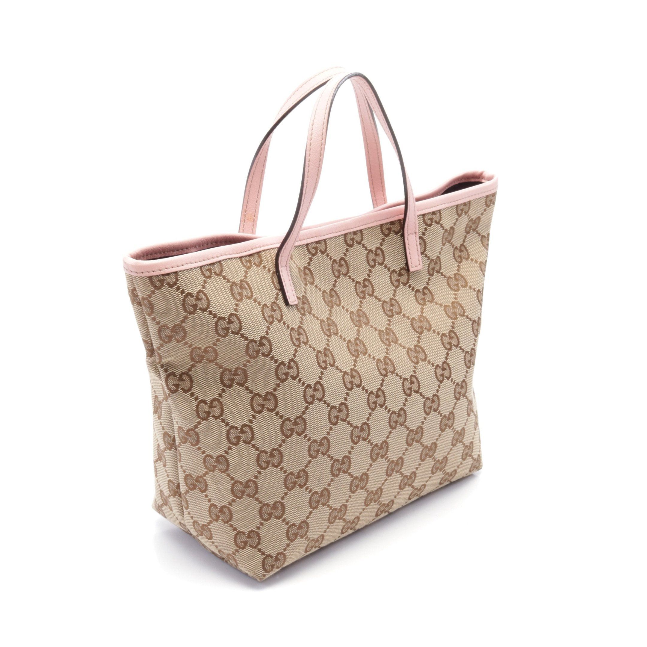 Gucci Gucci Children'S Zoo Papagallo Gg Canvas Handbag Tote Bag Leather Beige Pink Kids Size ONE SIZE - 2 Thumbnail