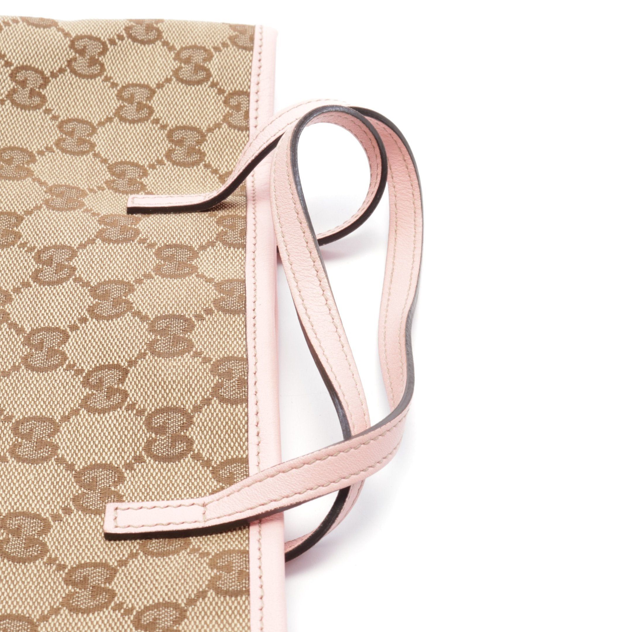 Gucci Gucci Children'S Zoo Papagallo Gg Canvas Handbag Tote Bag Leather Beige Pink Kids Size ONE SIZE - 5 Thumbnail