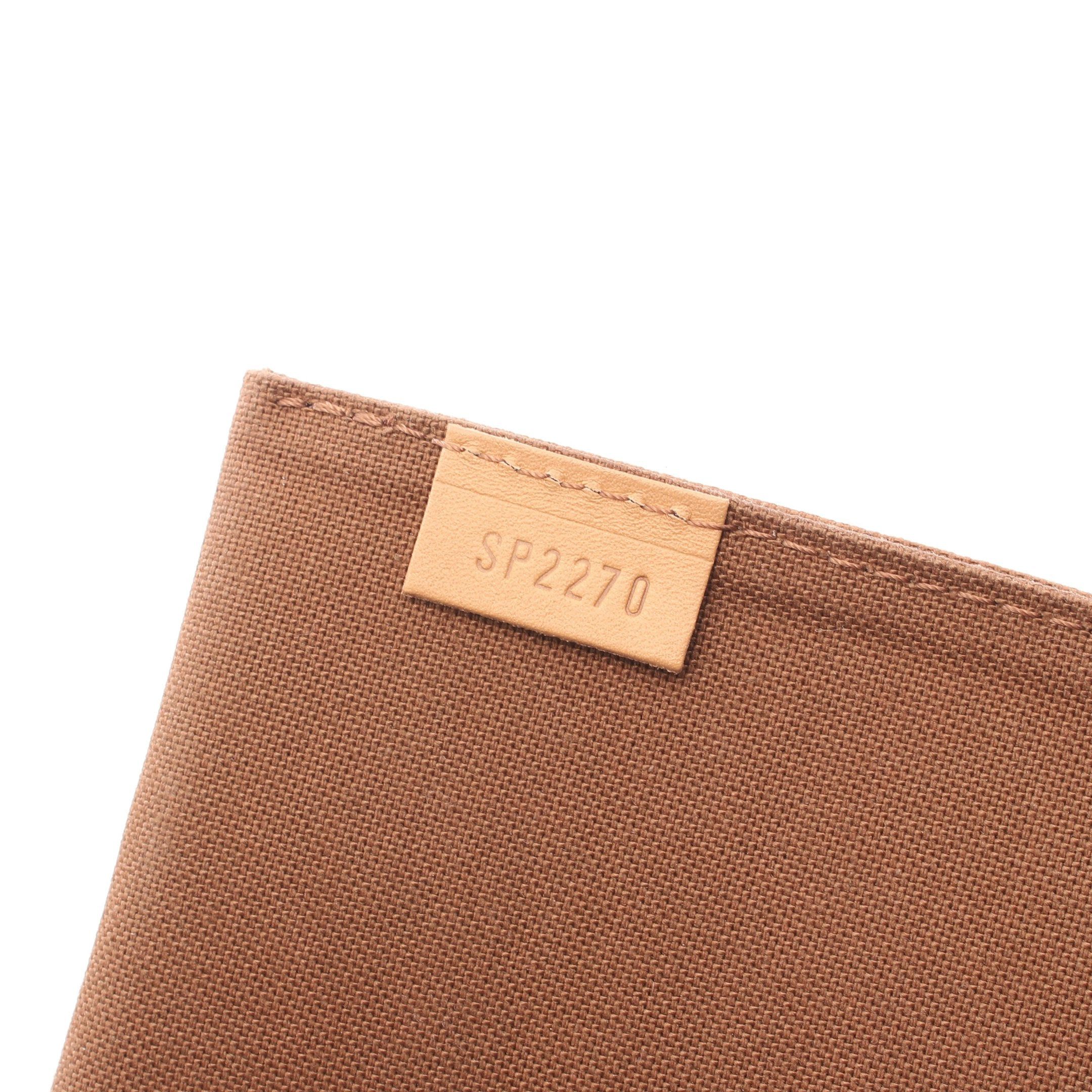 Louis Vuitton Louis Vuitton Petite Sac Plat Monogram Handbag Leather Brown Size ONE SIZE - 5 Thumbnail