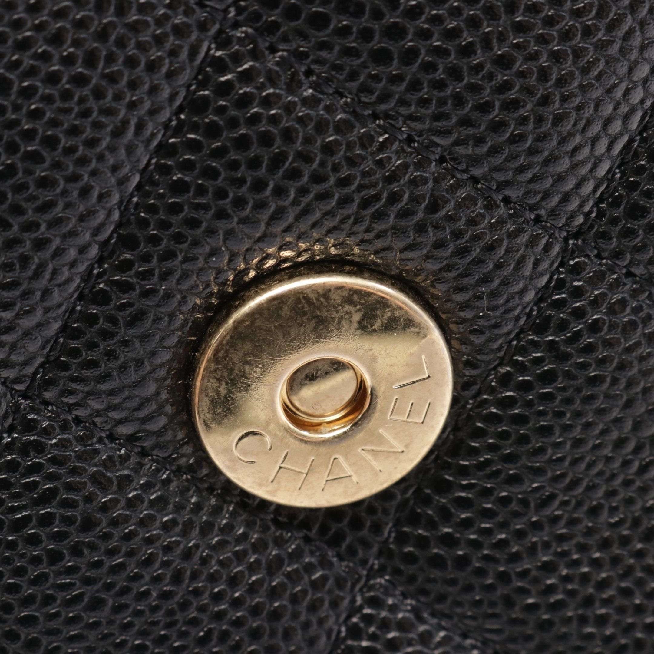 Chanel Chanel Matelasse Mini Messenger Chain Shoulder Bag Caviar Skin Black Gold Hardware Size ONE SIZE - 6 Thumbnail