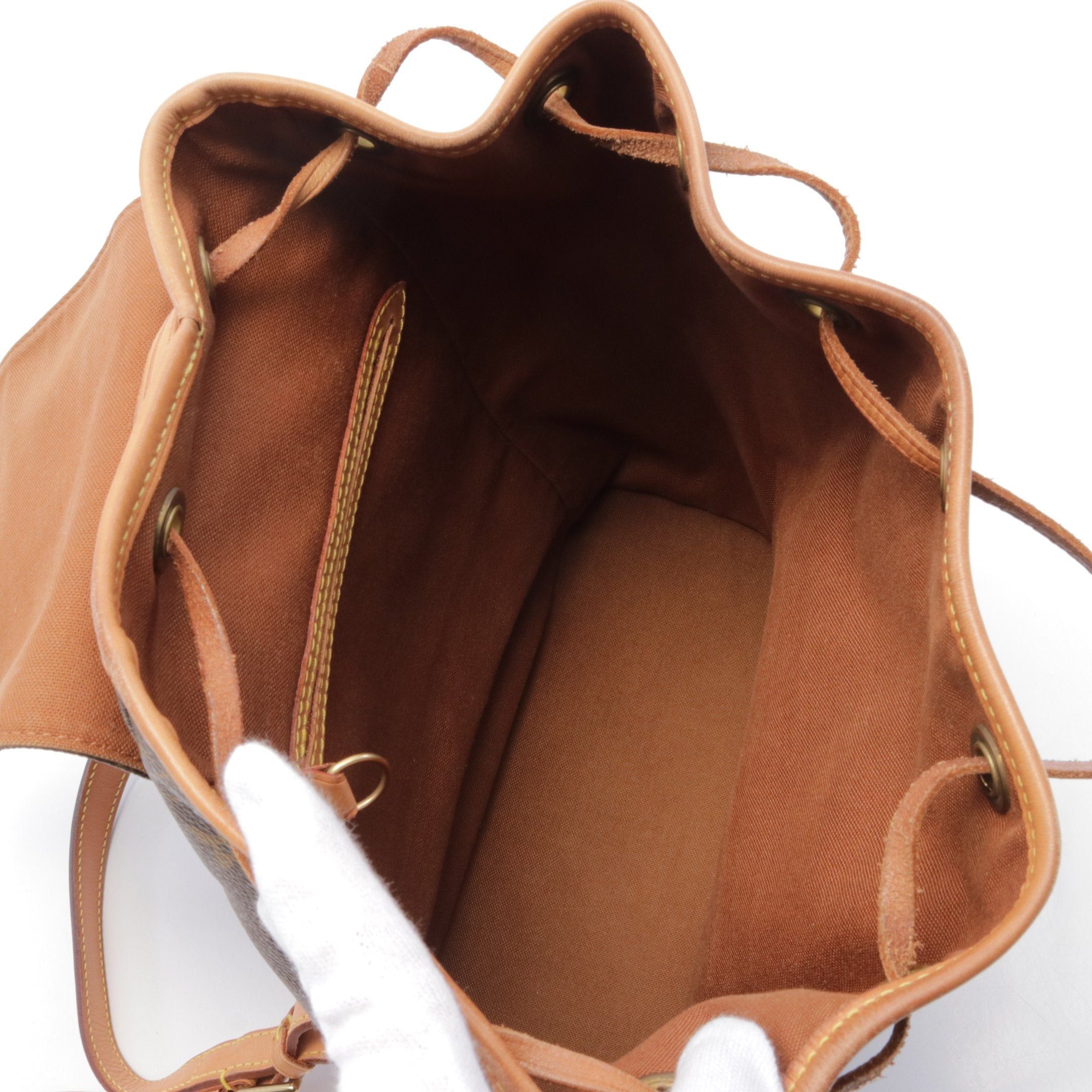 Louis Vuitton Louis Vuitton Montsouris Mm Monogram Backpack Rucksack Leather Brown Size ONE SIZE - 3 Thumbnail