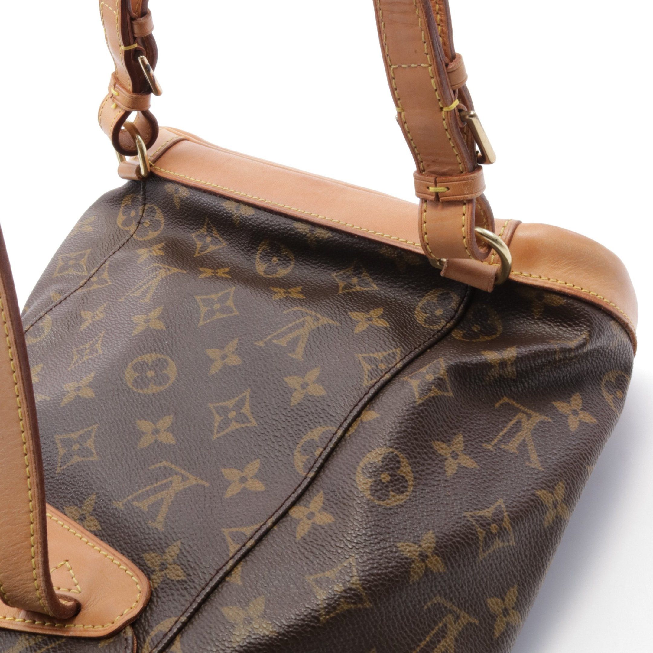 Louis Vuitton Louis Vuitton Montsouris Mm Monogram Backpack Rucksack Leather Brown Size ONE SIZE - 7 Thumbnail