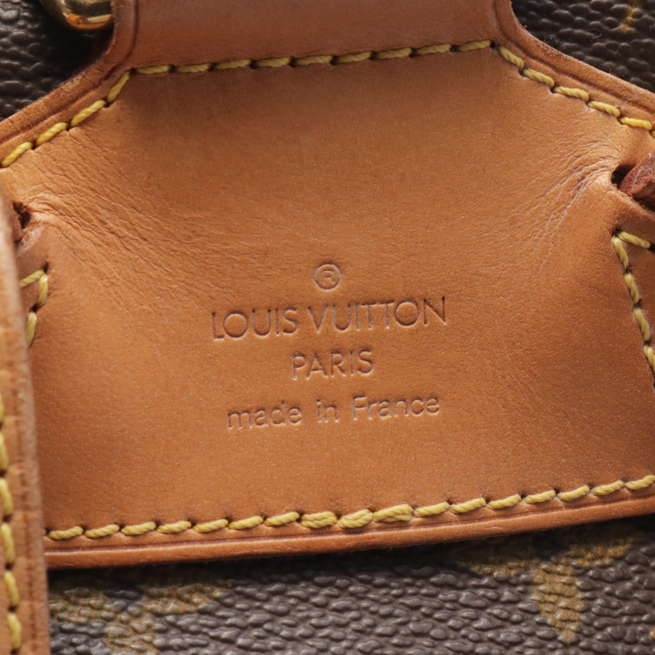 Louis Vuitton Louis Vuitton Montsouris Mm Monogram Backpack Rucksack Leather Brown Size ONE SIZE - 4 Thumbnail