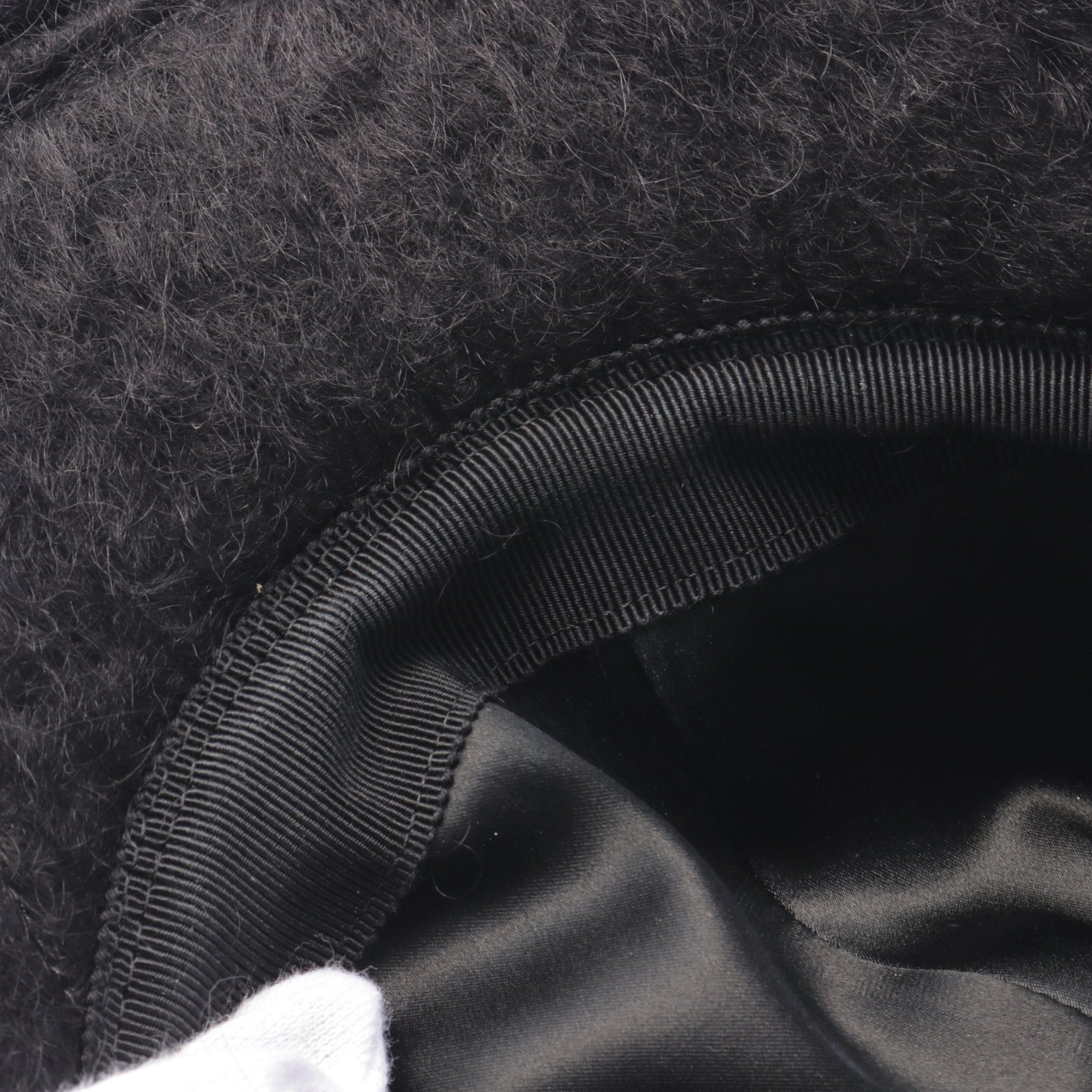 Gucci Gucci Baseball Cap Double G Mohair Black Size ONE SIZE - 6 Thumbnail