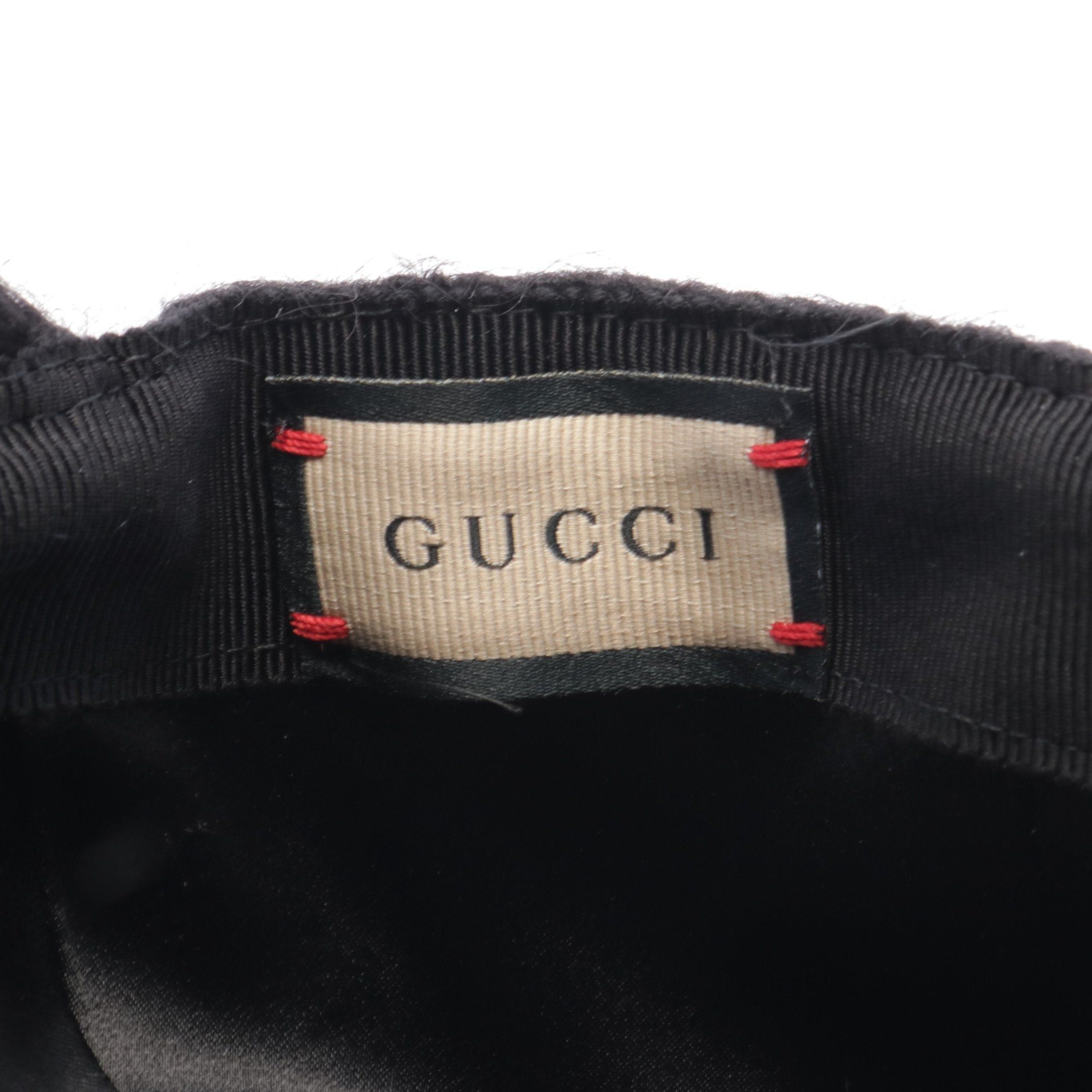 Gucci Gucci Baseball Cap Double G Mohair Black Size ONE SIZE - 4 Thumbnail