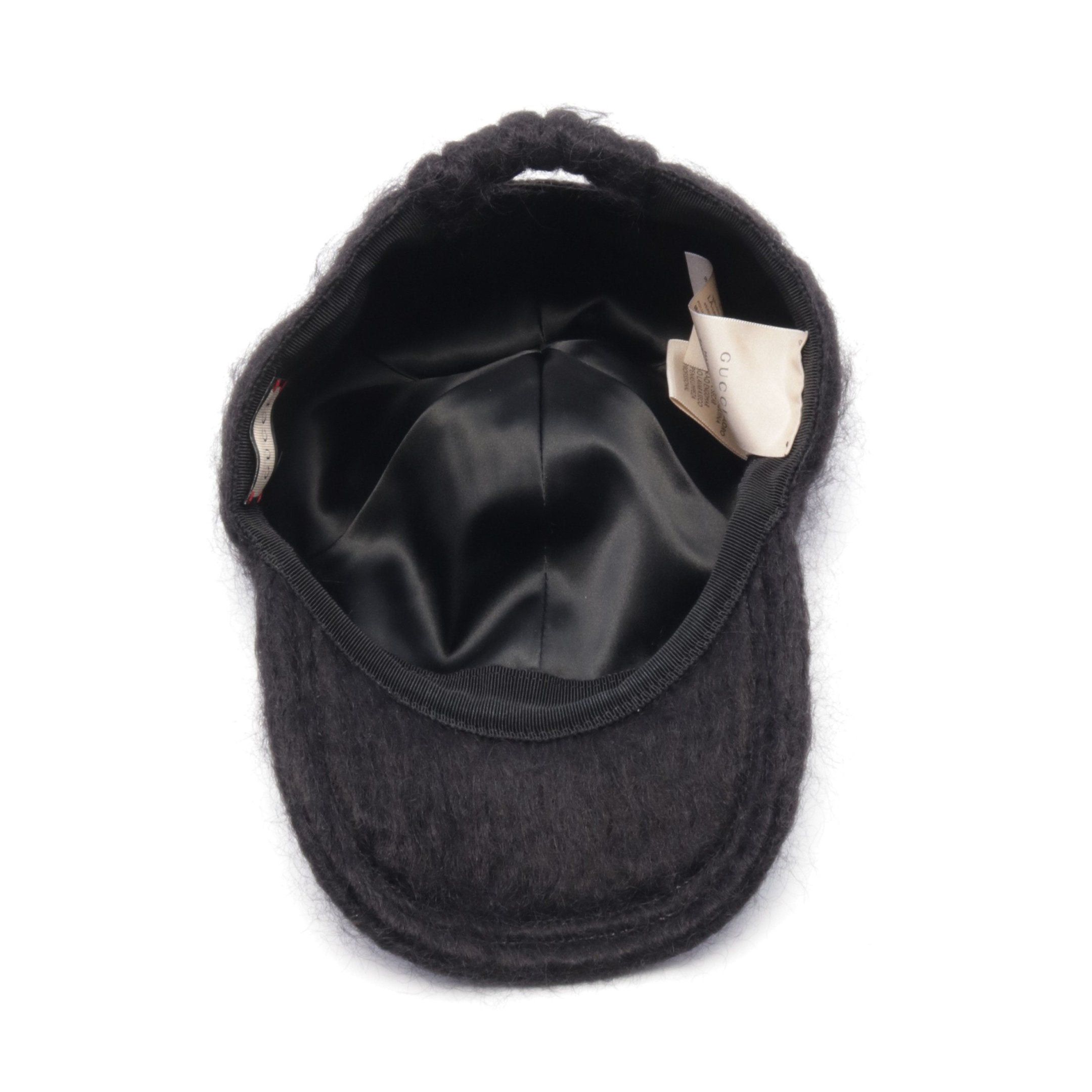 Gucci Gucci Baseball Cap Double G Mohair Black Size ONE SIZE - 3 Thumbnail